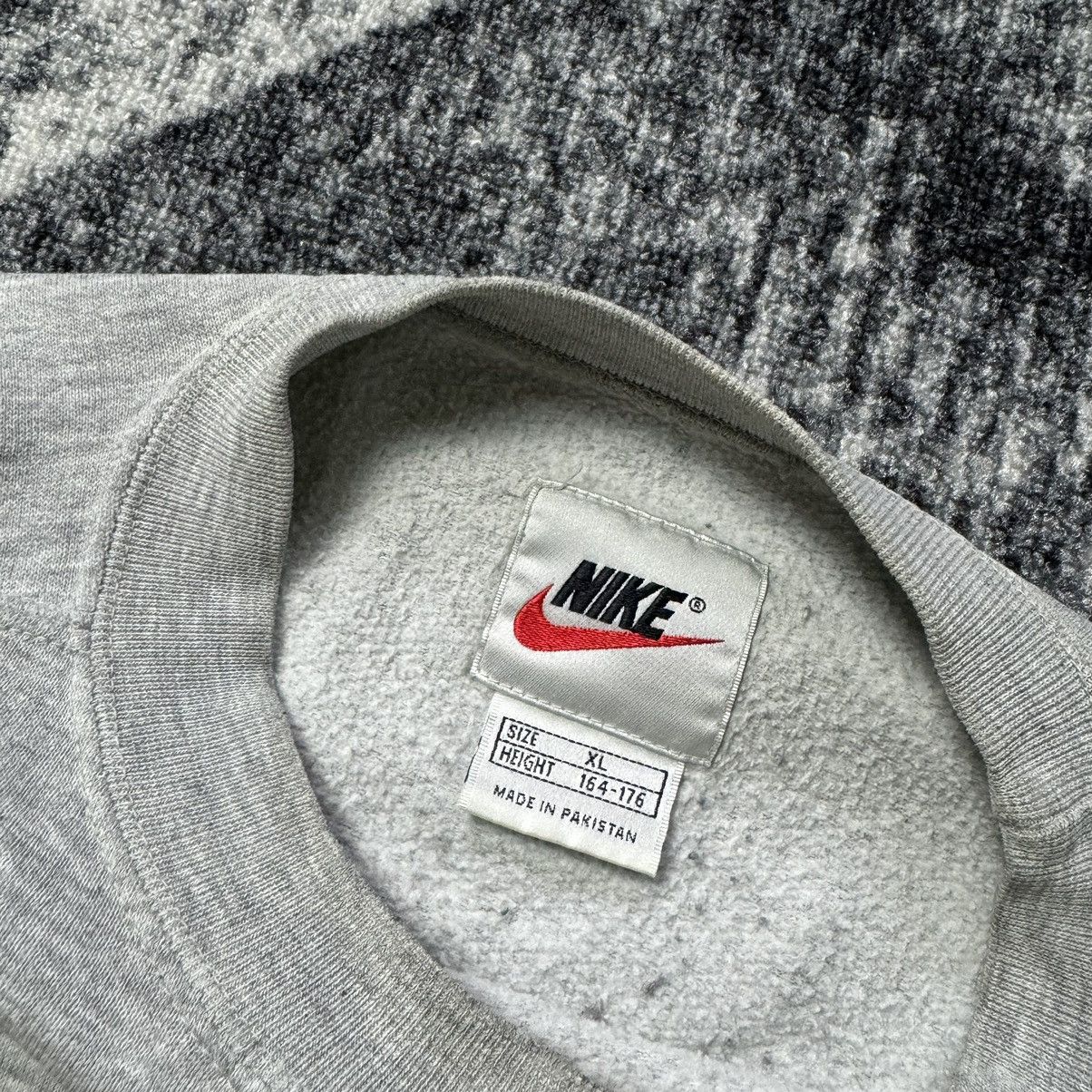 Nike Vintage Nike Sweatshirt Big Swoosh Drill Crewneck Embroider Size US S / EU 44-46 / 1 - 5 Thumbnail