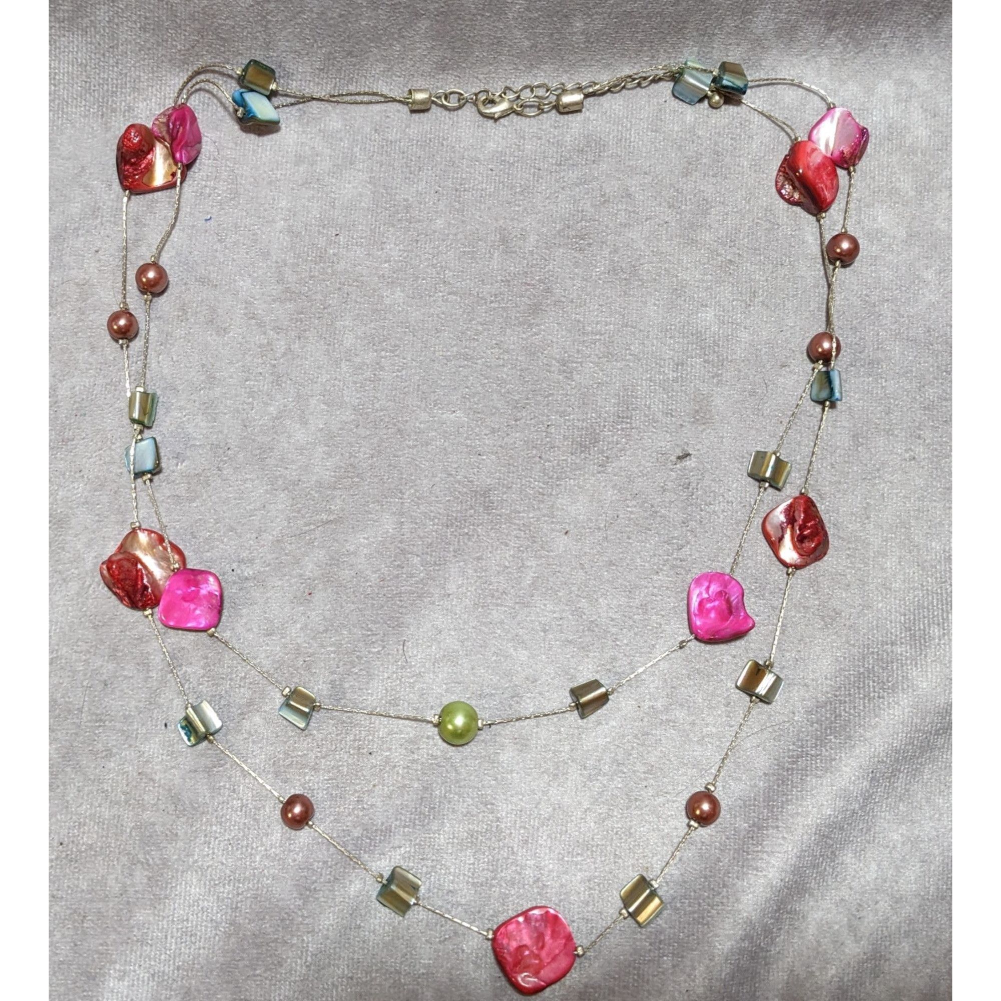 Other Rainbow Multilayer Shell Pearl Beaded Necklace Size ONE SIZE - 10 Thumbnail