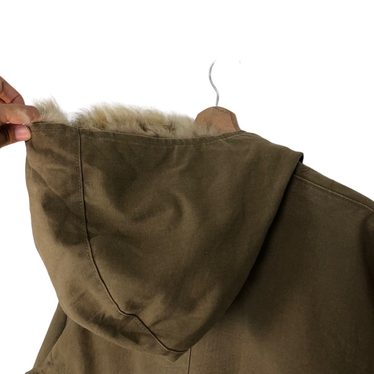 Japanese Brand 🔥RARE MOHAIR HOODIE CHORE JACKET EDIFICE VETEMENTS Size US M / EU 48-50 / 2 - 8 Thumbnail