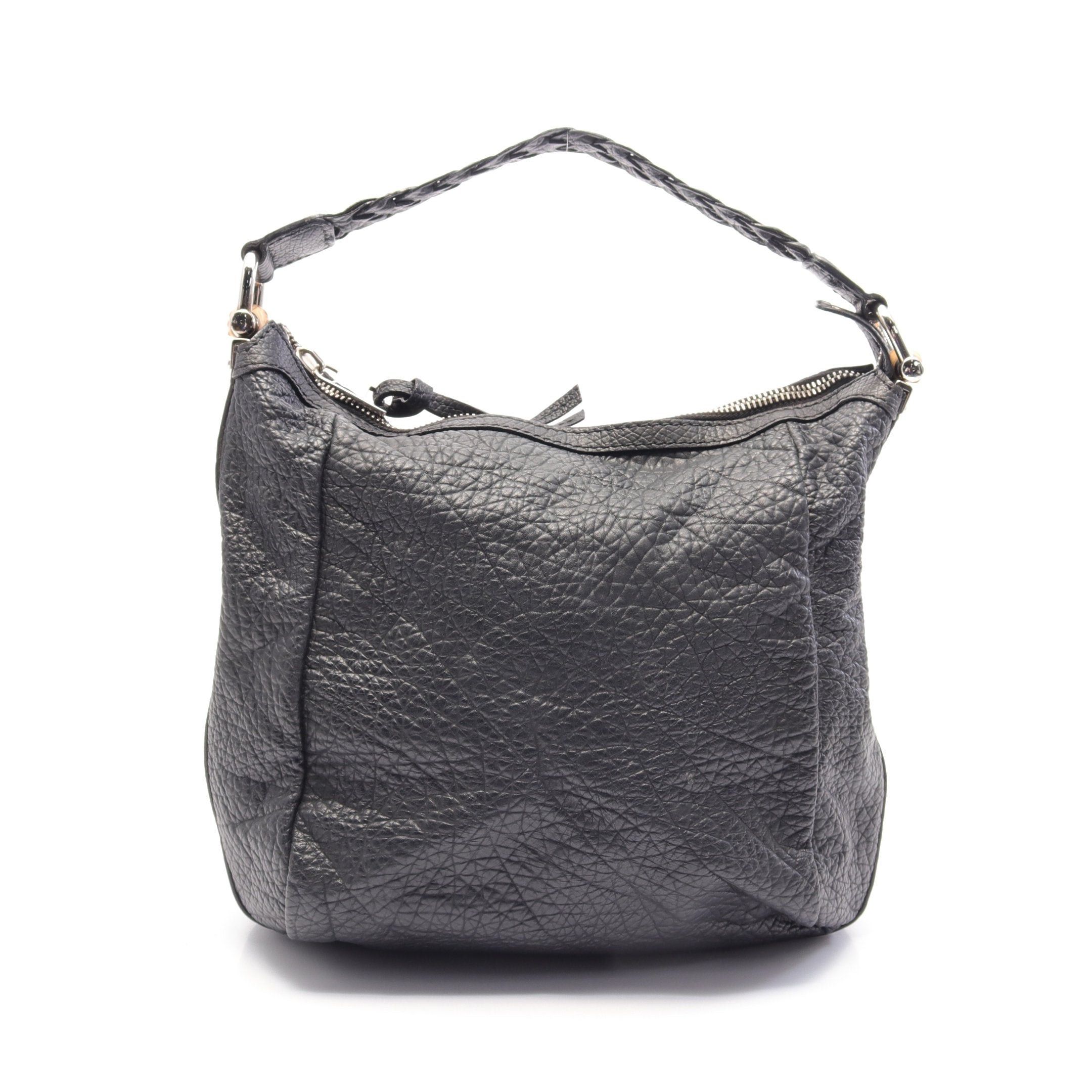Gucci Gucci Bamboo One Shoulder Bag Leather Black Knitting Size ONE SIZE - 1 Thumbnail