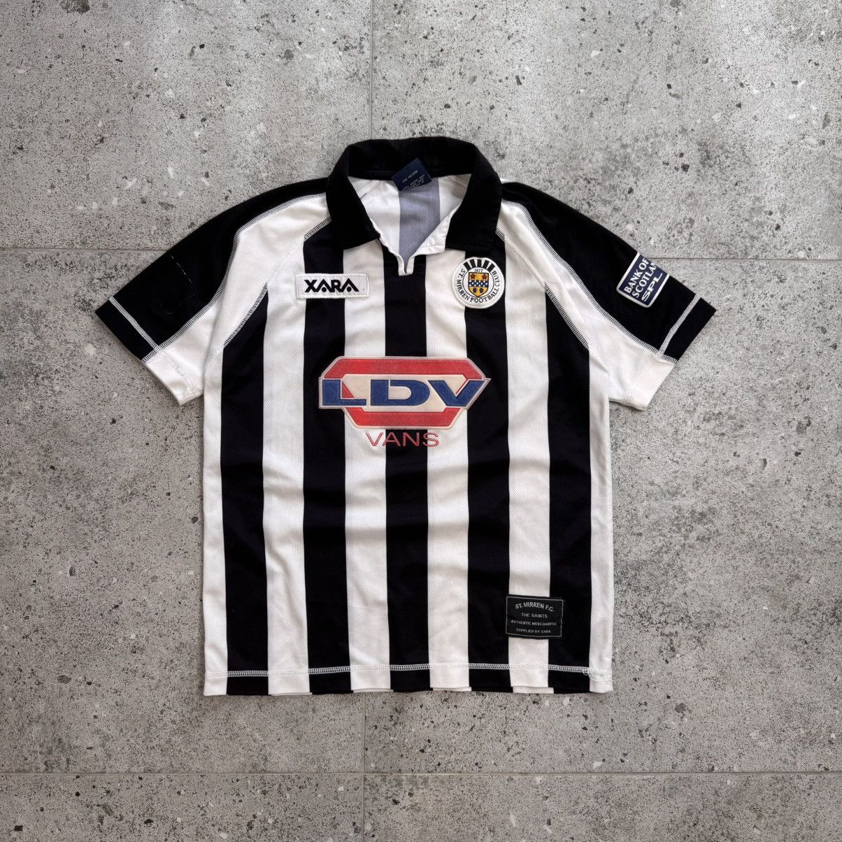 Vintage XARA St Mirren FC 01-02s Soccer Jersey Mclaren