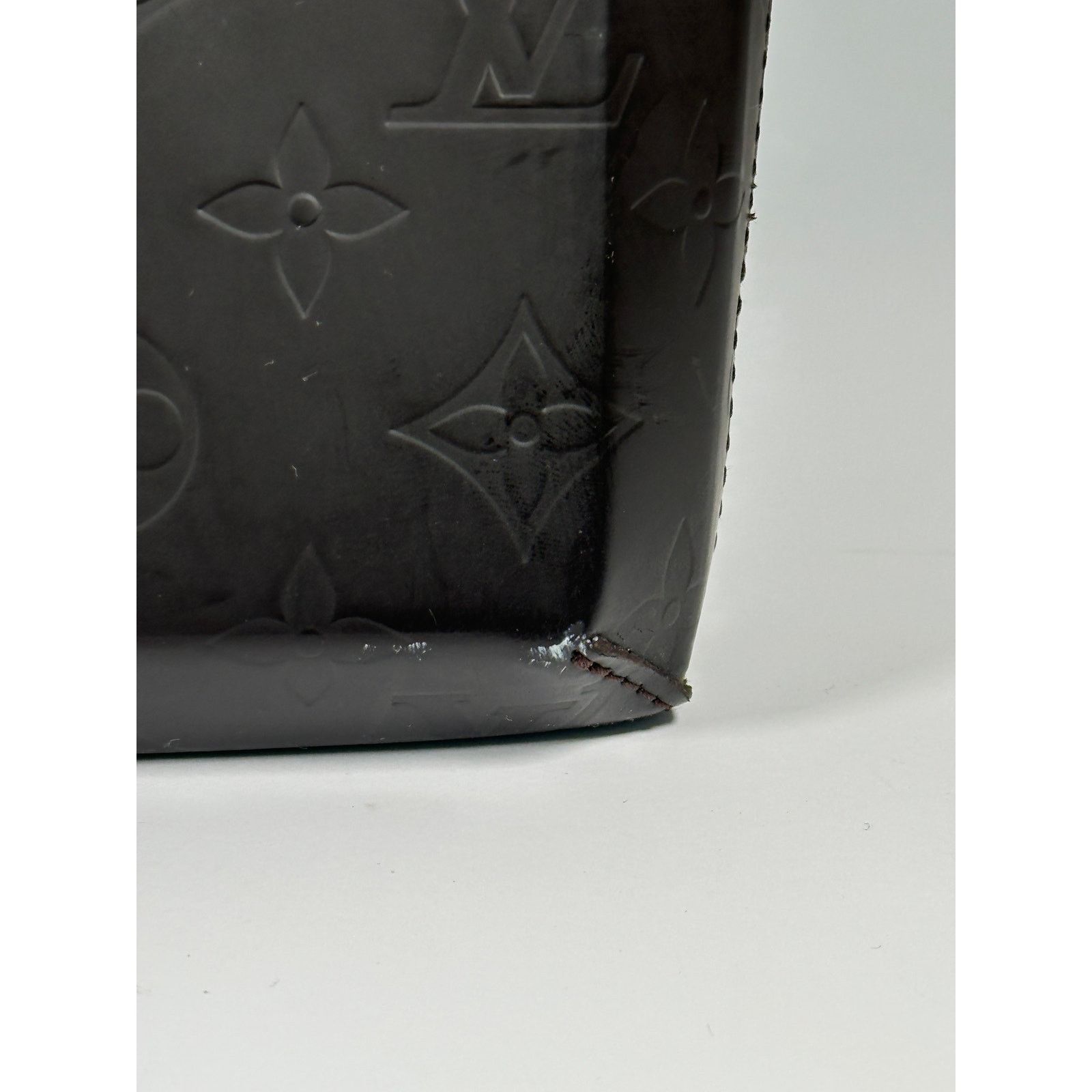 Louis Vuitton LOUIS VUITTON Monogram Glace Leather Elvin Cafe Tote Brown Size ONE SIZE - 8 Thumbnail