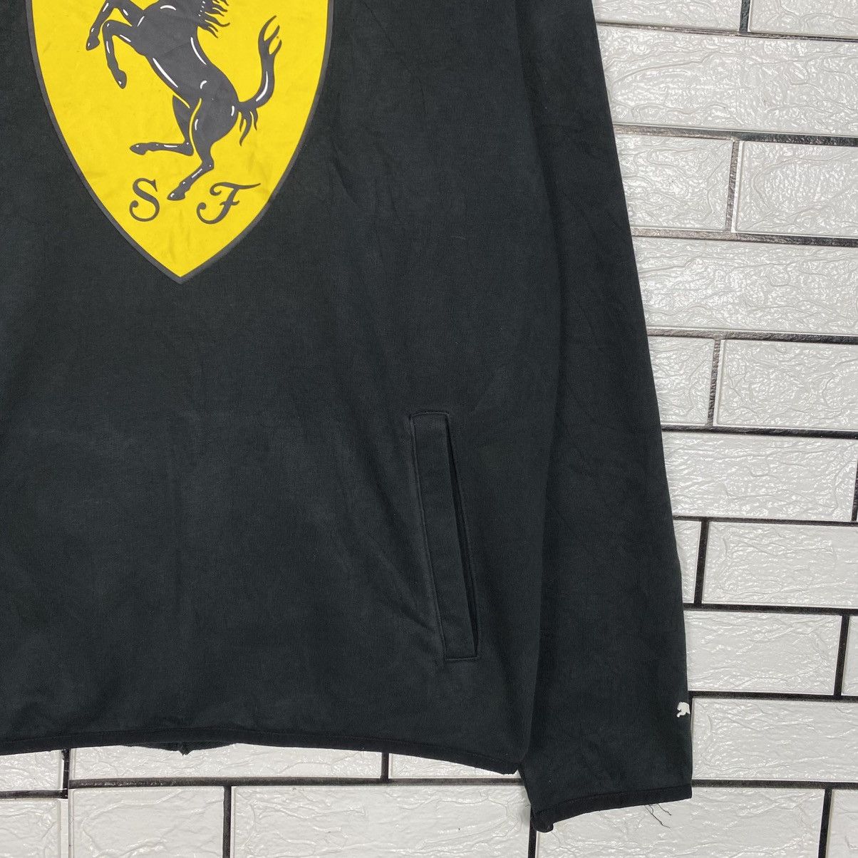 Japanese Brand Vintage Hoodie Pull Over Puma Ferrari Big Logo Size US L / EU 52-54 / 3 - 6 Thumbnail