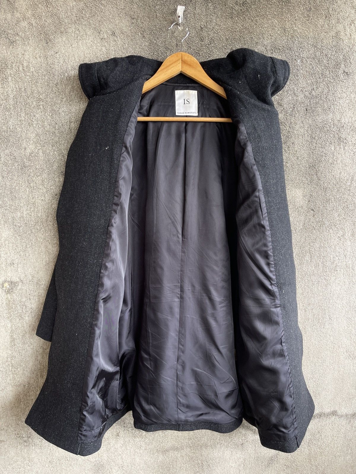 Issey Miyake Rare🔥Vtg SUNAO KUWAHARA ISSEY MIYAKE Wool Peacoat Size US M / EU 48-50 / 2 - 4 Thumbnail