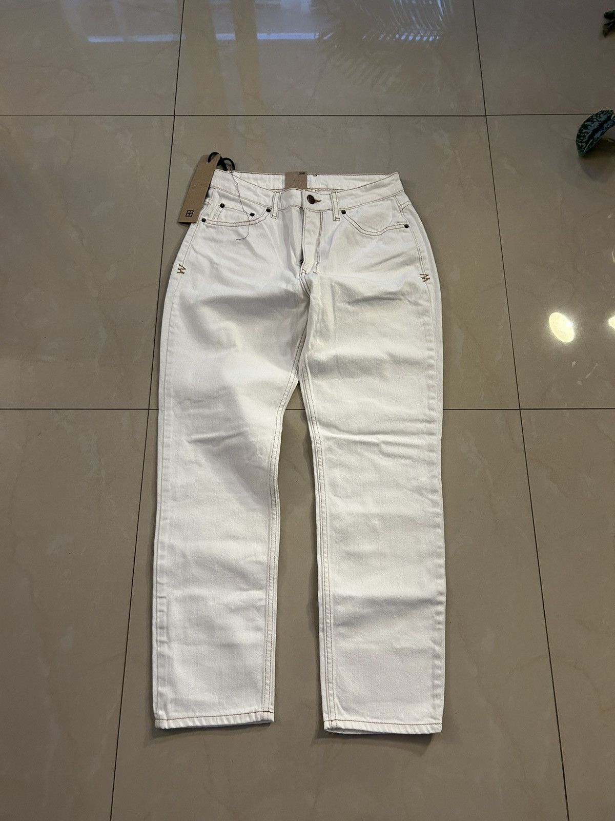Ksubi Ksubi Straight White Jeans Size 27" / US 4 / IT 40 - 1 Thumbnail