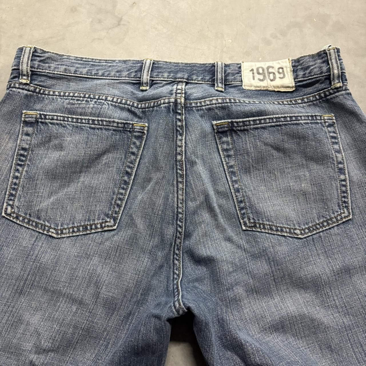 Gap Vintage Y2K/2000s Baggy Wideleg Gap 1969 Vintage Medium wash Denim Jeans! Size US 38 / EU 54 - 6 Thumbnail