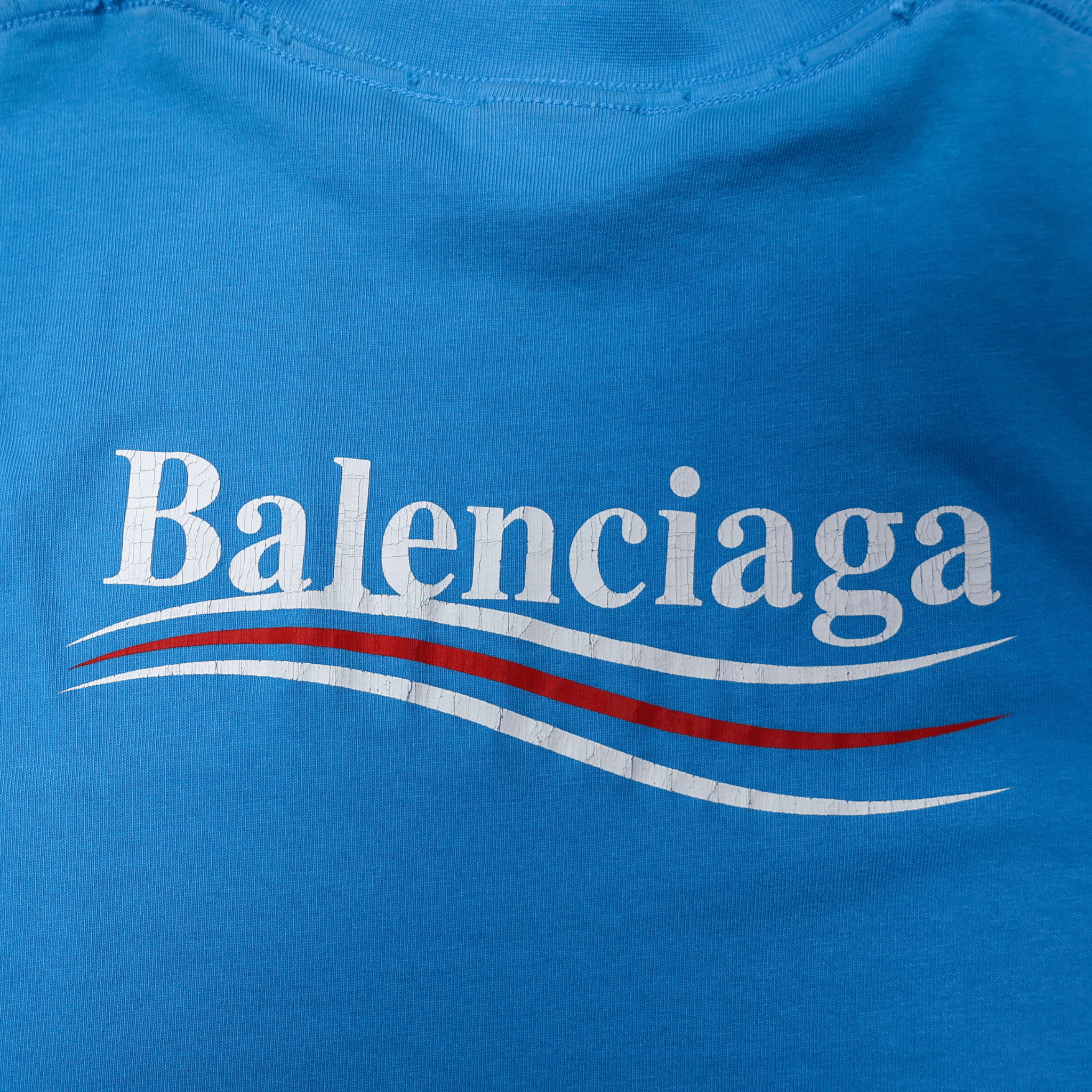 Balenciaga Balenciaga Blue Political Presidential Campaign Logo T Shirt Size US XS / EU 42 / 0 - 4 Thumbnail