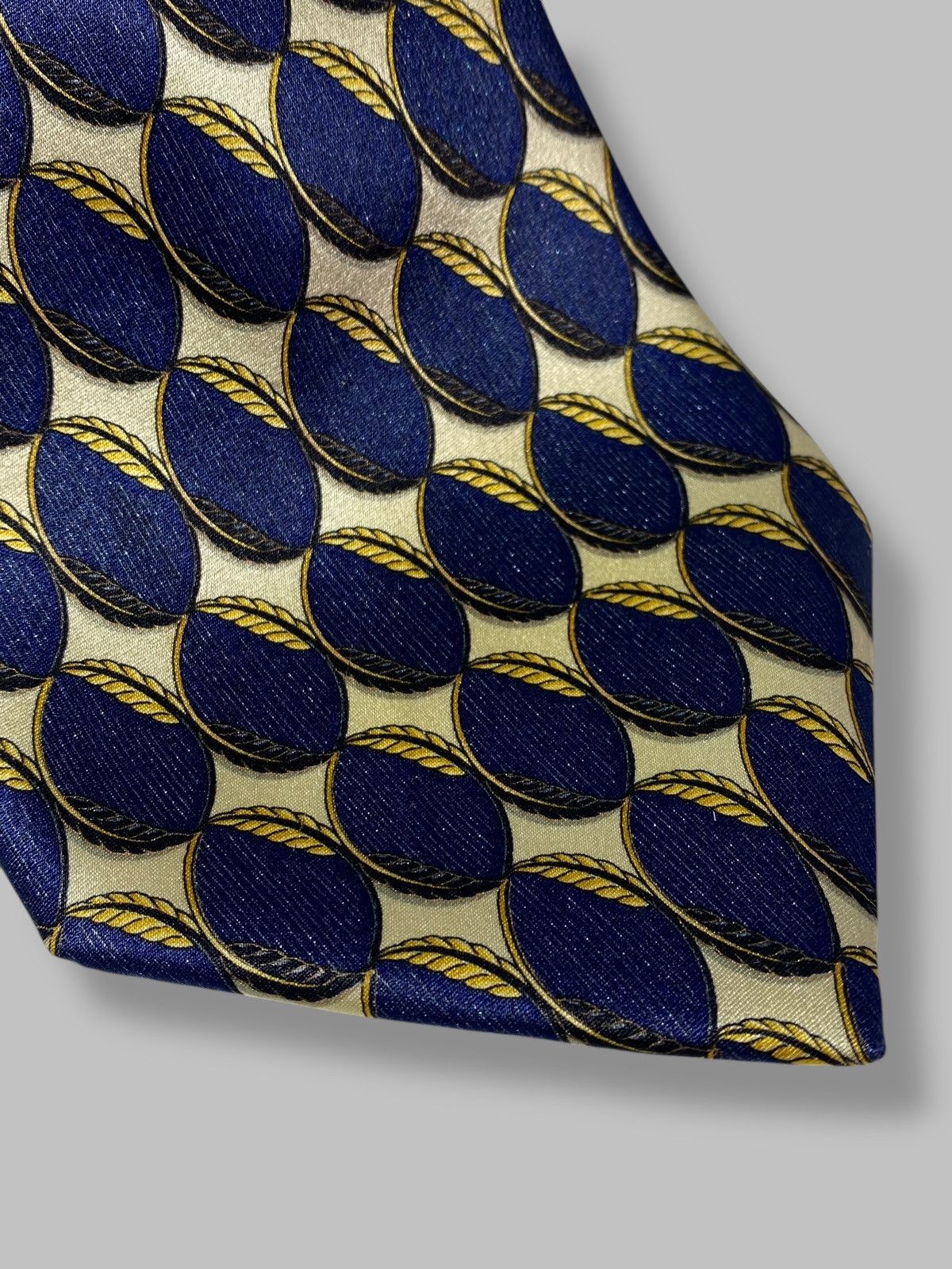 Lanvin Vintage Lanvin Silk Tie All Over Print Made in France Size ONE SIZE - 6 Thumbnail