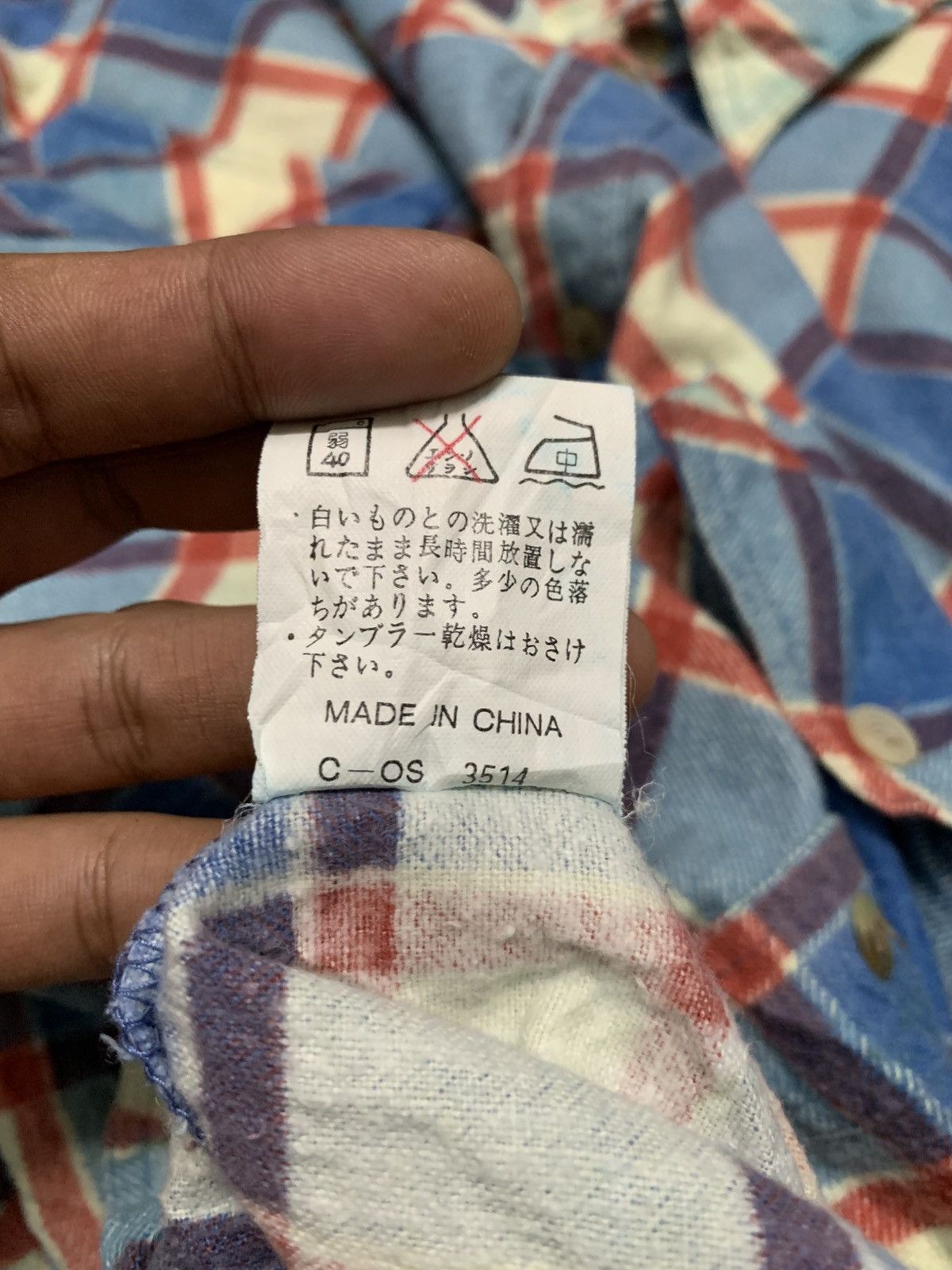 Flannel Vintage GB Company Blue Plaid Flannel Shirt Grunge Size US M / EU 48-50 / 2 - 7 Thumbnail