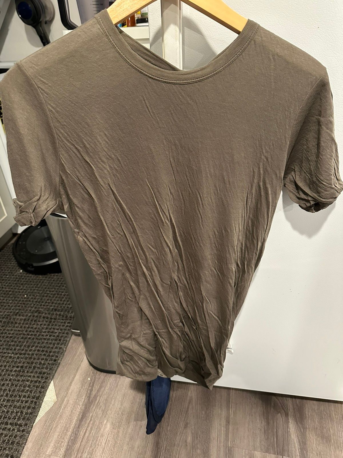 Pre-owned Rick Owens Double Layer T Shirt Dust Size Large In Dark Dust