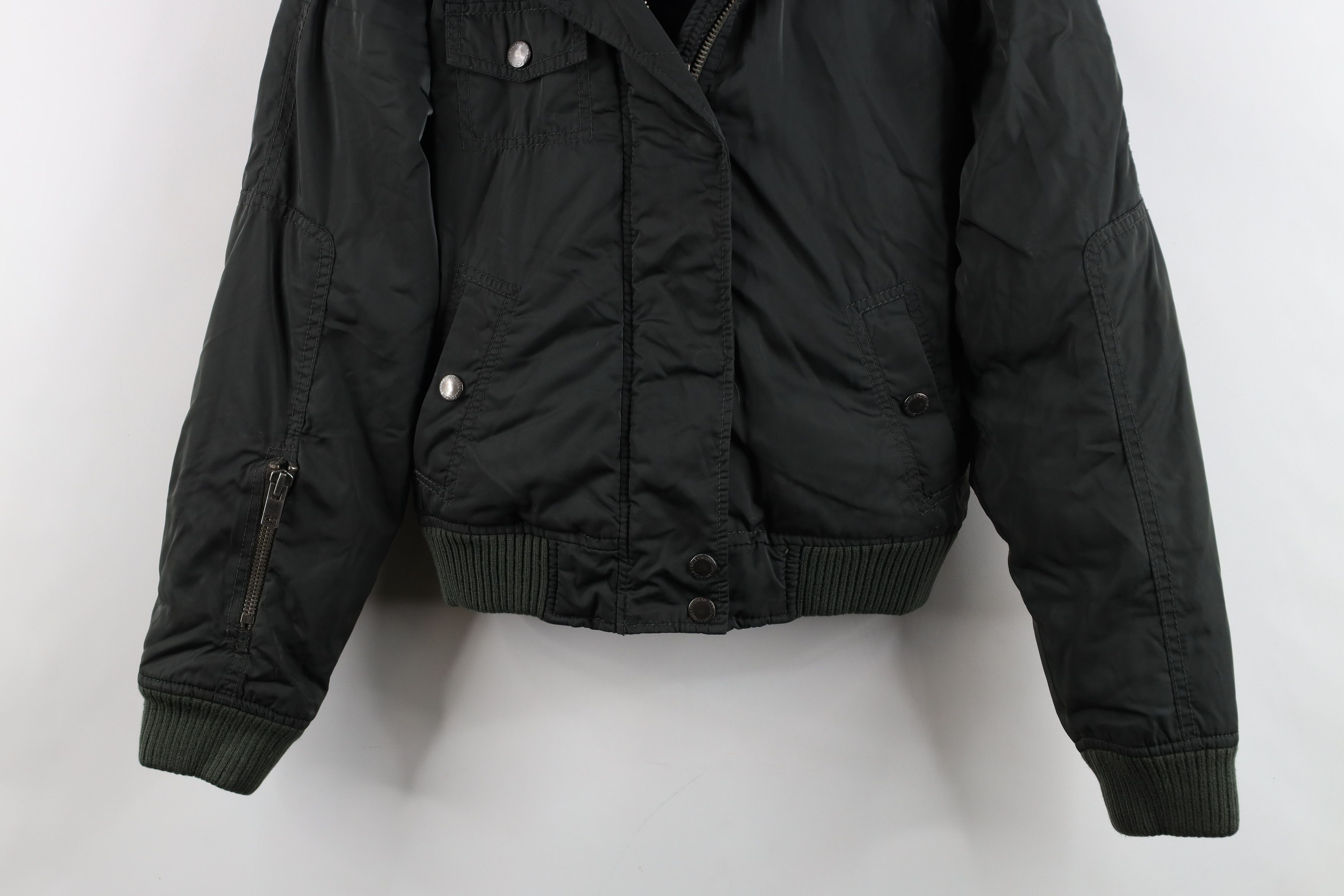 American Eagle Outfitters Vintage Y2K American Eagle Cape Hooded Puffer Jacket Green Size M / US 6-8 / IT 42-44 - 3 Thumbnail