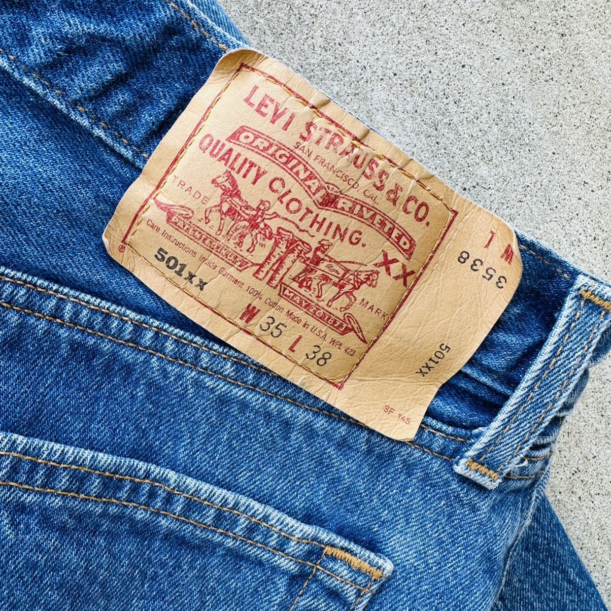 Levi's Vintage Levi’s 501xx Jeans Made In USA 90s Button Fly 32 Size US 32 / EU 48 - 5 Thumbnail