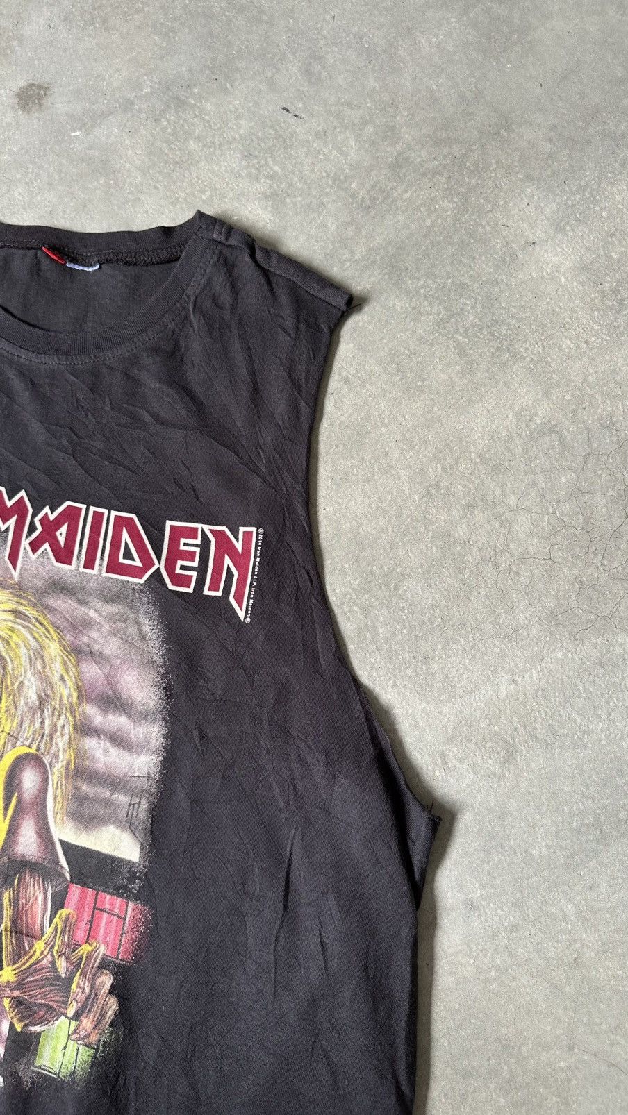 Vintage VINTAGE IRON MAIDEN SLEEVELESS TEE Size US M / EU 48-50 / 2 - 3 Thumbnail