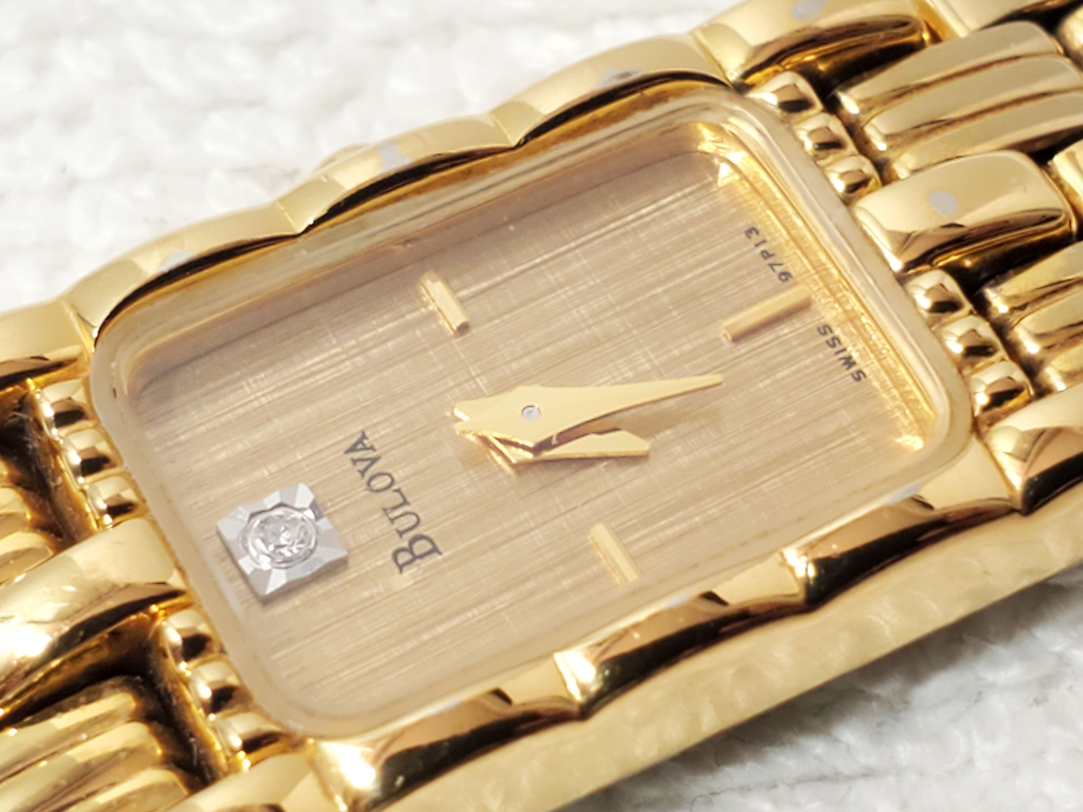 Bulova Bulova Women Tank Swiss Watch Diamond Dial 7 Jewels Vintage Size ONE SIZE - 2 Thumbnail