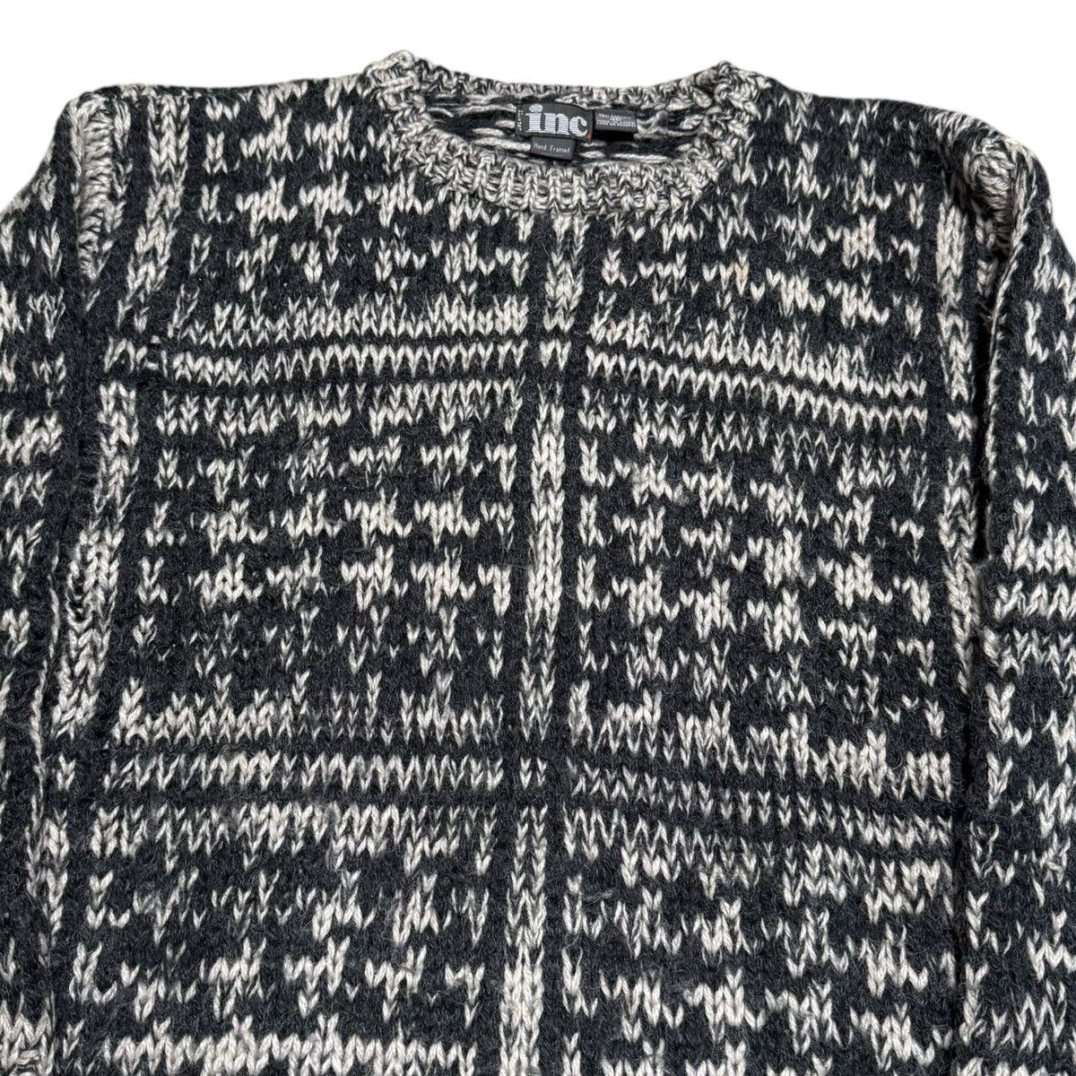 I.N.C × Vintage Vintage 90s INC Patterned Knit Crewneck Sweater Adult Medium Size US M / EU 48-50 / 2 - 2 Thumbnail