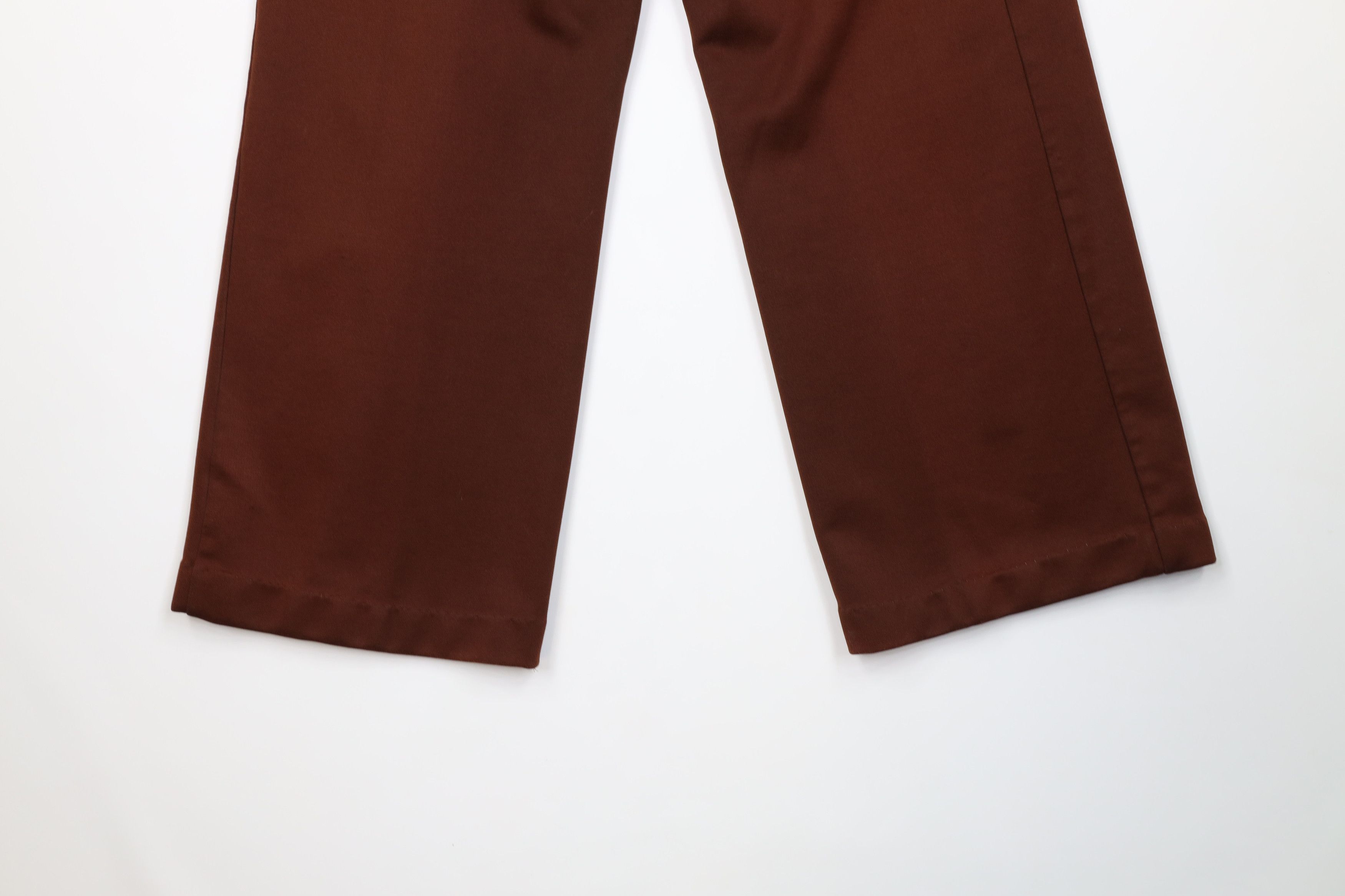 Vintage Vintage 70s Streetwear Knit Bell Bottoms Pants Brown USA Size 38" / US 16 / IT 52 - 12 Thumbnail