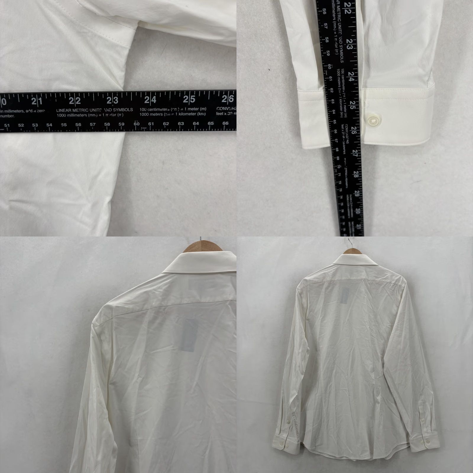 Express Express Dress Shirt Mens XL 17.5 34/35 White Slim Fit Stretch Moisture Wicking Shirt Size 46R - 8 Thumbnail