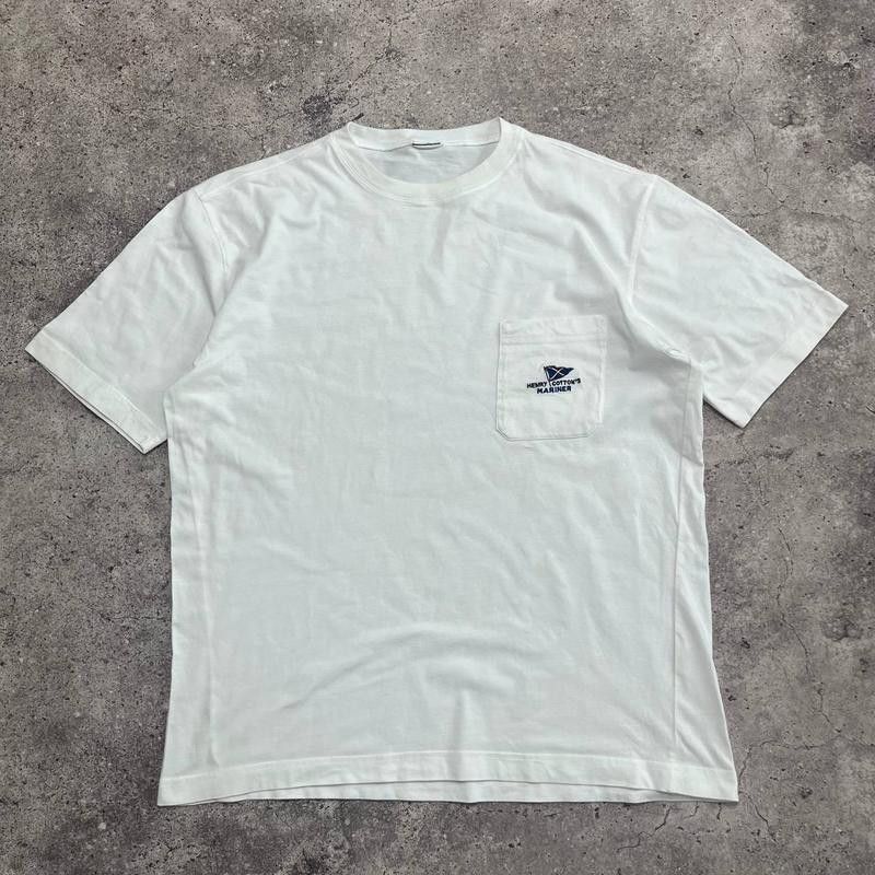 Vintage Vintage Henry Cotton's Mariner White T-Shirt Size L Size US L / EU 52-54 / 3 - 1 Thumbnail