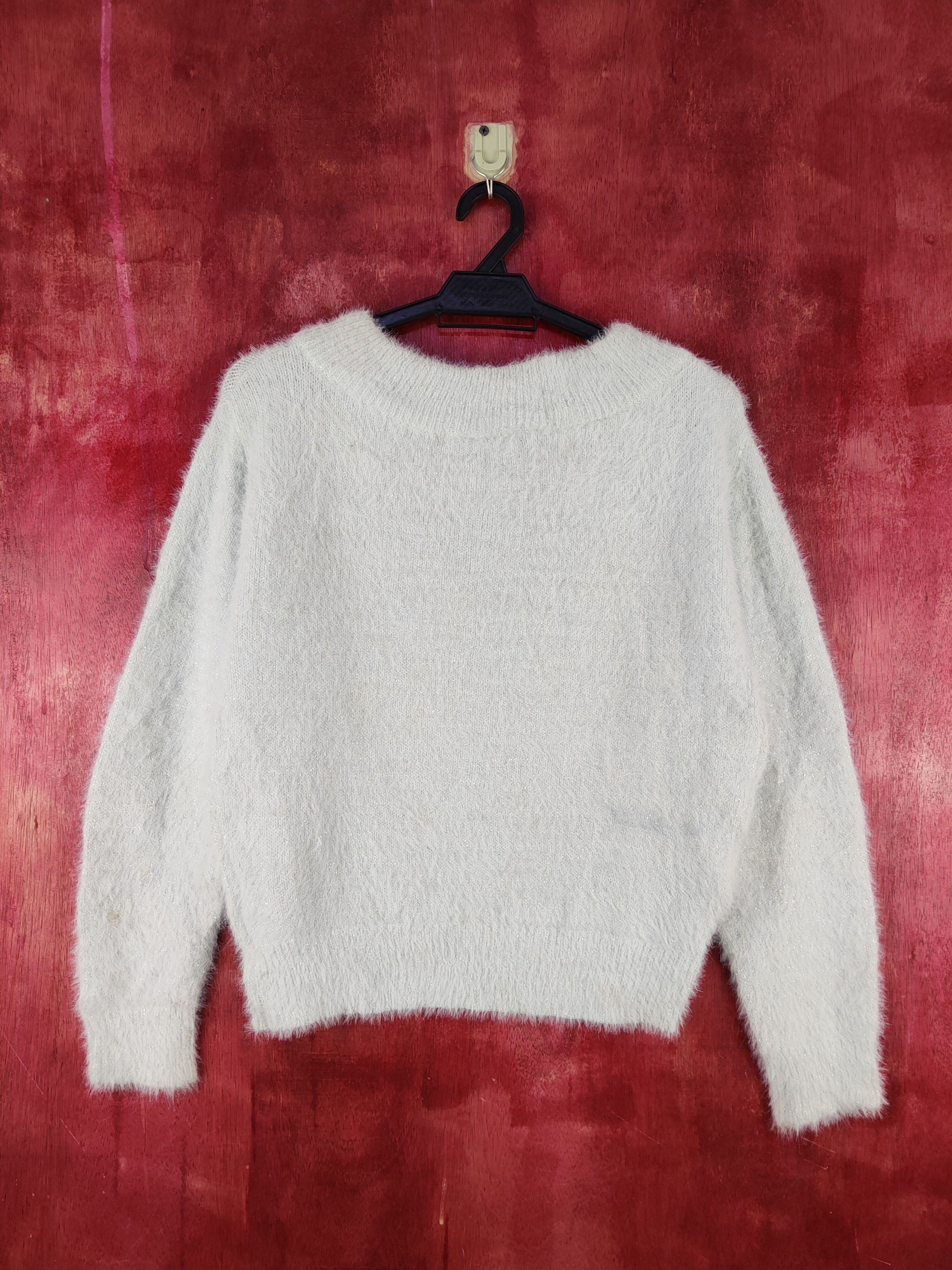 Vintage Majestic Lagon Green Shag Shaggy Fur Mohair Knitwear #S2084 Size S / US 4 / IT 40 - 7 Thumbnail