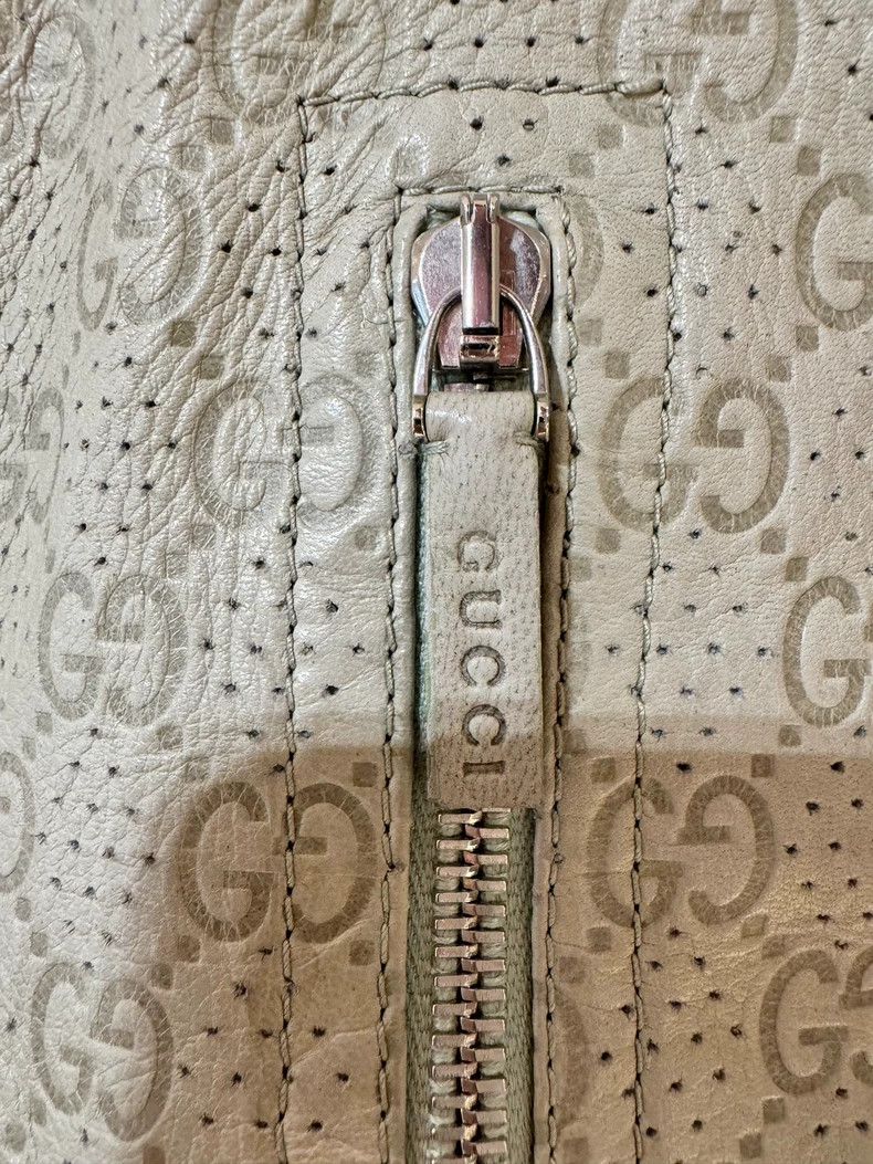 Gucci Gucci Size 38 Leather jacket with full logo Size US XXS / EU 40 - 5 Thumbnail