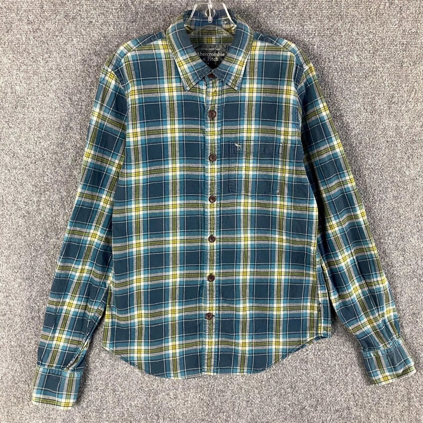 Abercrombie & Fitch Abercrombie & Fitch Shirt Men's Medium Plaid Button Up Size US M / EU 48-50 / 2 - 1 Thumbnail