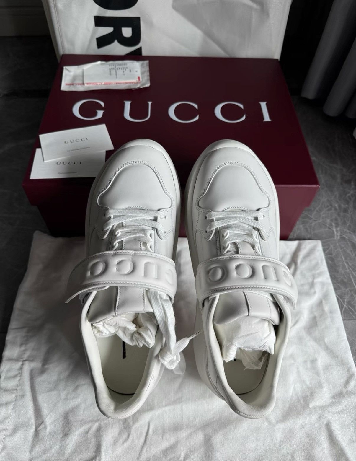 Gucci Gucci Thick-Sole Velcro Dad Sneakers K6 Size US 9 / IT 39 - 8 Thumbnail