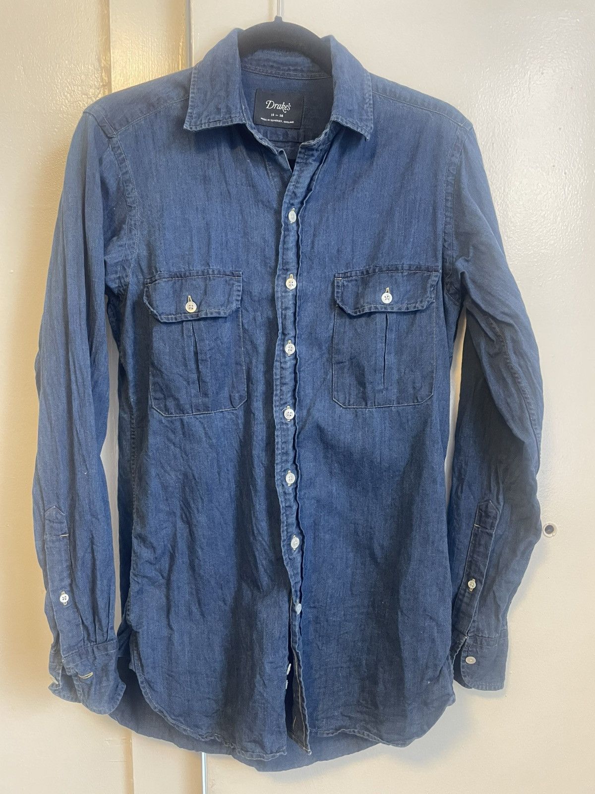 Drake's Drake's Indigo Workshirt Size US XS / EU 42 / 0 - 1 Thumbnail