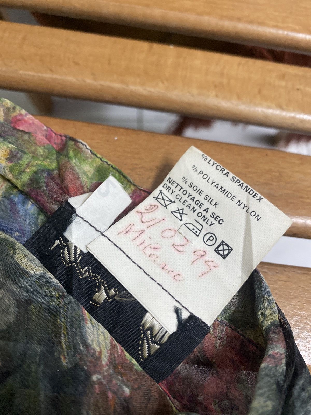 Vintage × agnes b. Vintage 80s AGNES B Silk Polyester Anorak Floral SHIRT Size US M / EU 48-50 / 2 - 9 Thumbnail
