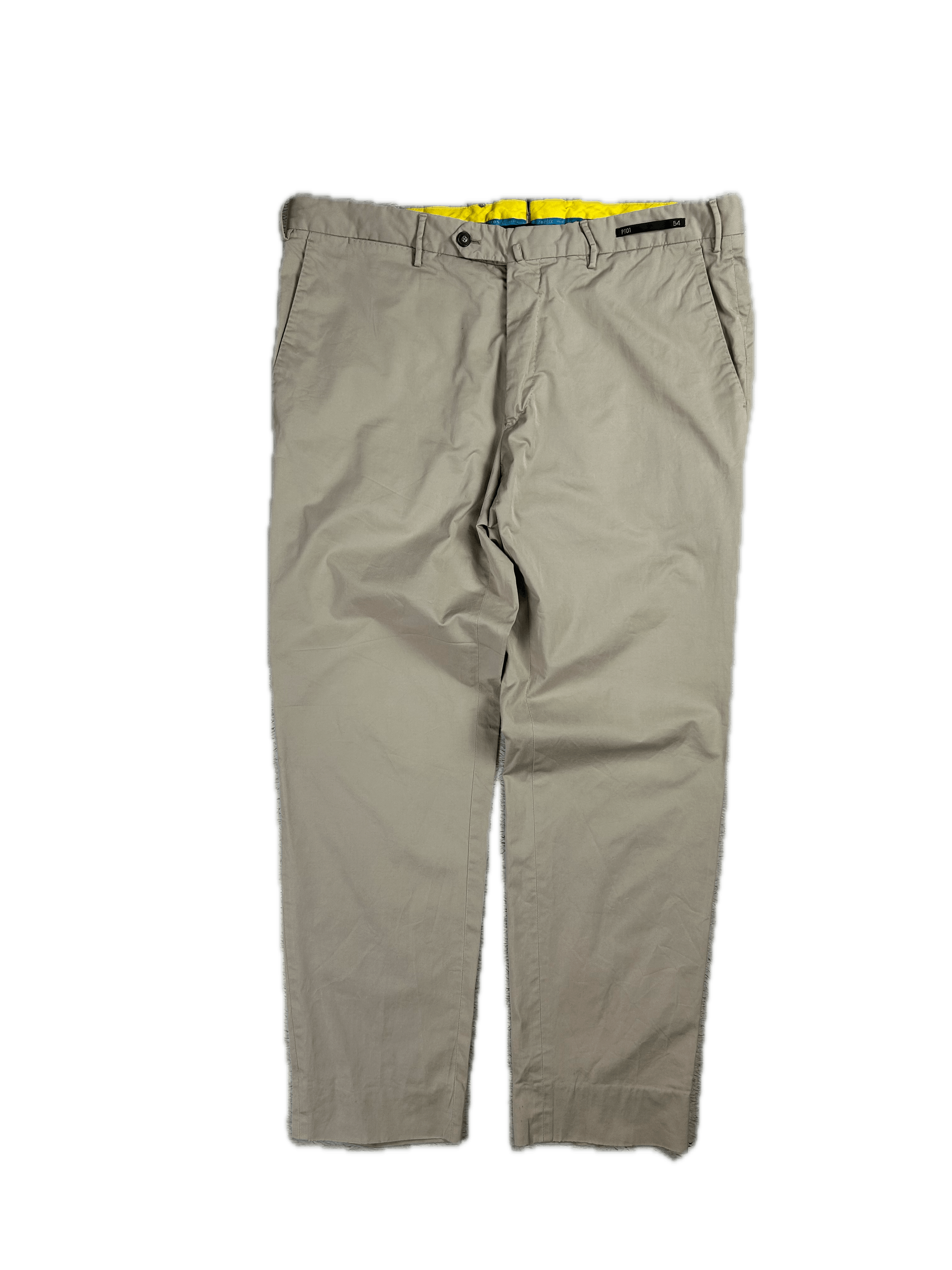 Designer × PT Torino PT01 Pantaloni Torino Pants Stretch Graven Fit Beige Y2K Size US 38 / EU 54 - 1 Thumbnail