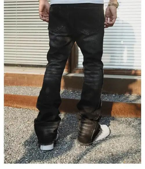 Other urban designer fade distressed flared cargo jeans Size US 36 / EU 52 - 3 Thumbnail