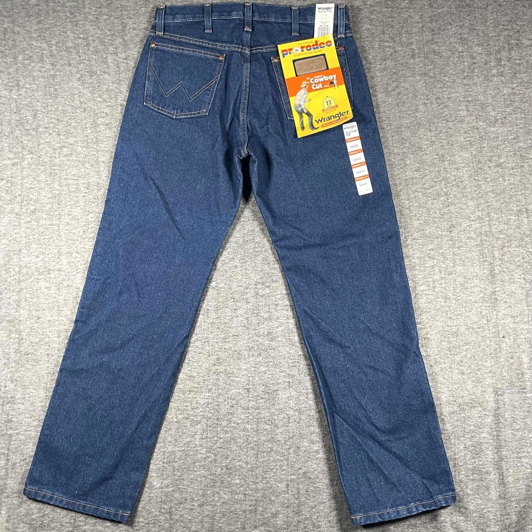 Wrangler Wrangler Jeans Mens 32x30 Blue Cowboy Cut Original Fit 13MWZ Pro Rodeo Western Jeans Size US 32 / EU 48 - 2 Thumbnail