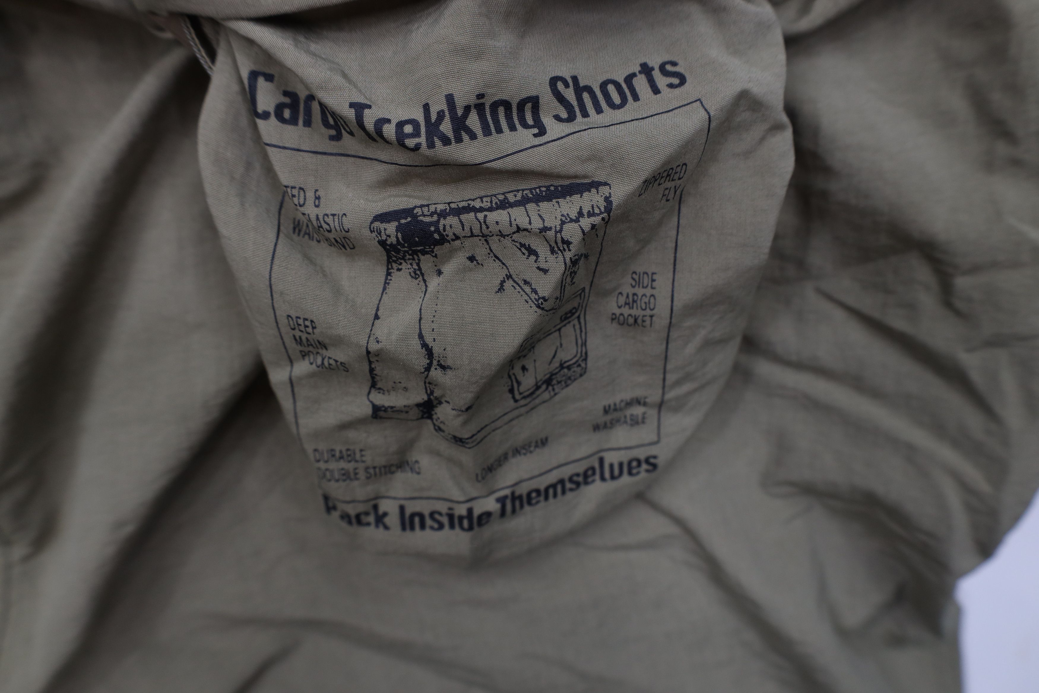 Vintage Vintage 90s Y2K Streetwear Packable Trekking Cargo Shorts Size US 34 / EU 50 - 11 Thumbnail