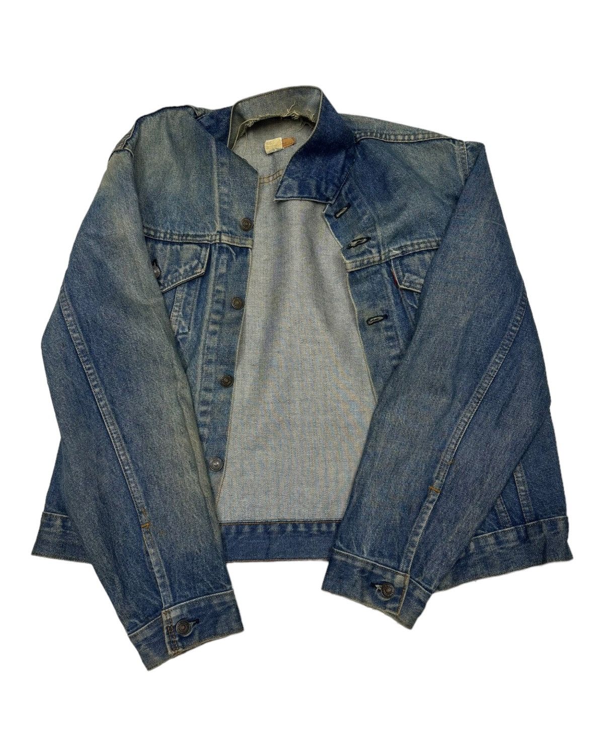 Levi's 🔥VINTAGE LEVIS 70505 BUTTON 52 DENIM TRUCKER JACKET Size US M / EU 48-50 / 2 - 3 Thumbnail