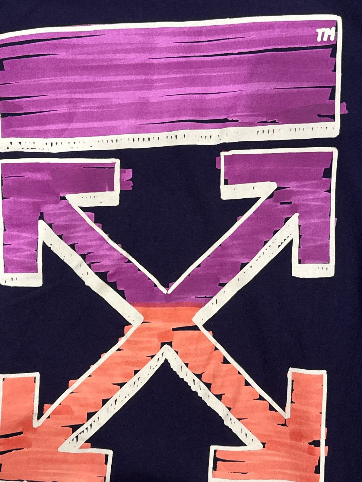 Off-White Off-white marker two tone t-shirt Size US L / EU 52-54 / 3 - 1 Thumbnail