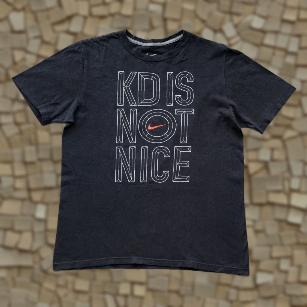 Nike VINTAGE NIKE Kevin Durant SUNS THUNDER NBA BASKETBALL T SHIRT Mens SZ L Black Crew Neck Short Sleeve Nike Dri-Fit T-Shirt 90s USA Size US L / EU 52-54 / 3 - 1 Thumbnail