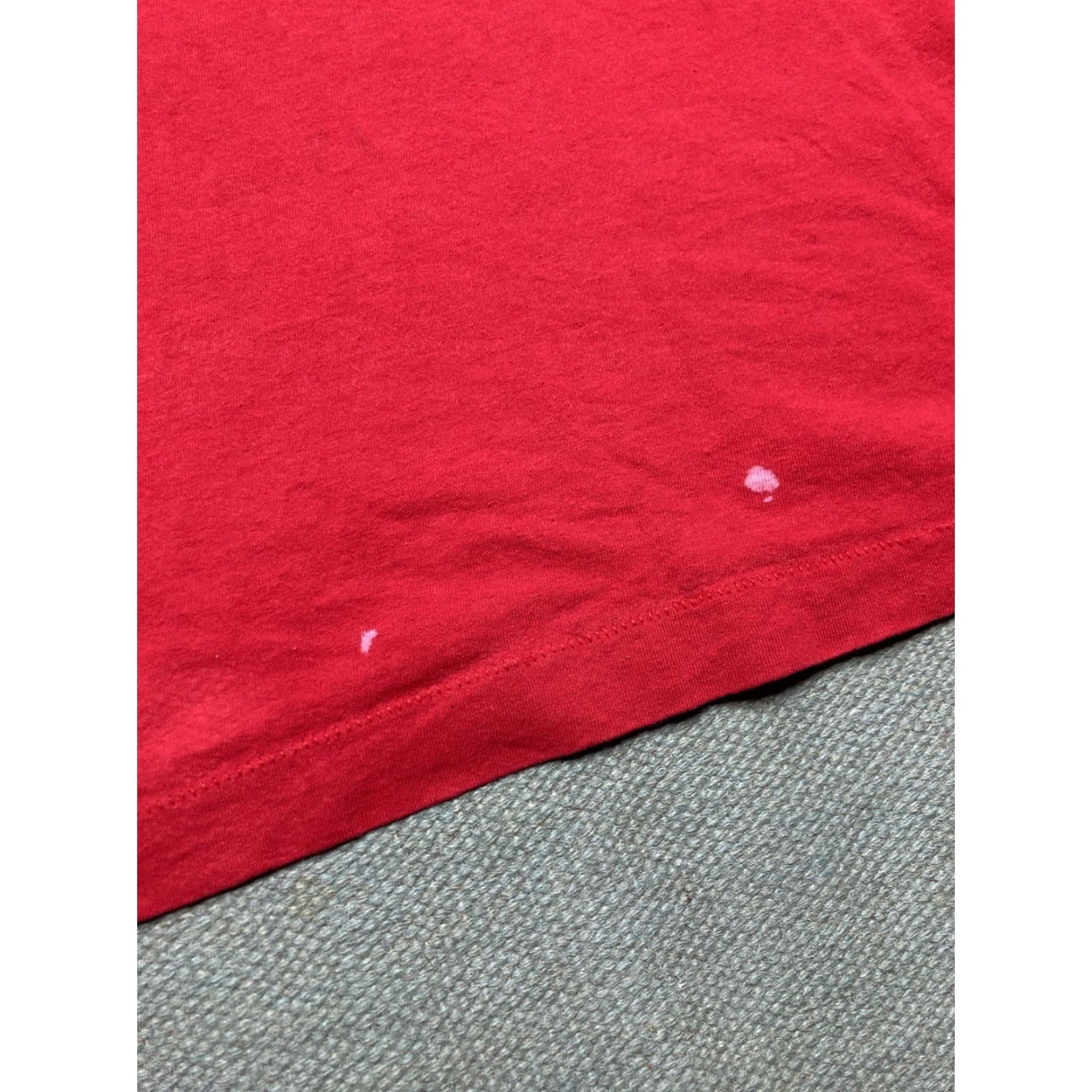 Fruit Of The Loom VINTAGE 80s 90s Fruit of the Loom Pocket T-Shirt Red Cotton USA XXL Shirt Men 2XL 90s Distressed Pockets Size US XXL / EU 58 / 5 - 7 Thumbnail