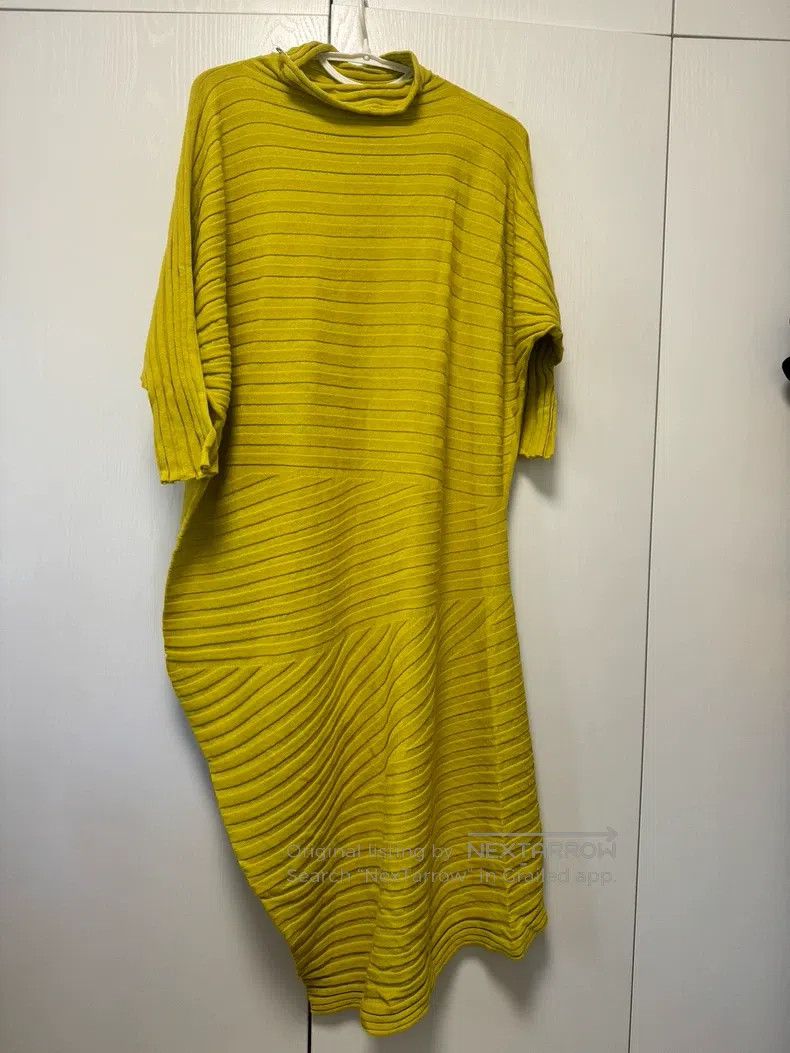Issey Miyake Issey Miyake Irregular Yellow Dress Size M / US 6-8 / IT 42-44 - 2 Thumbnail