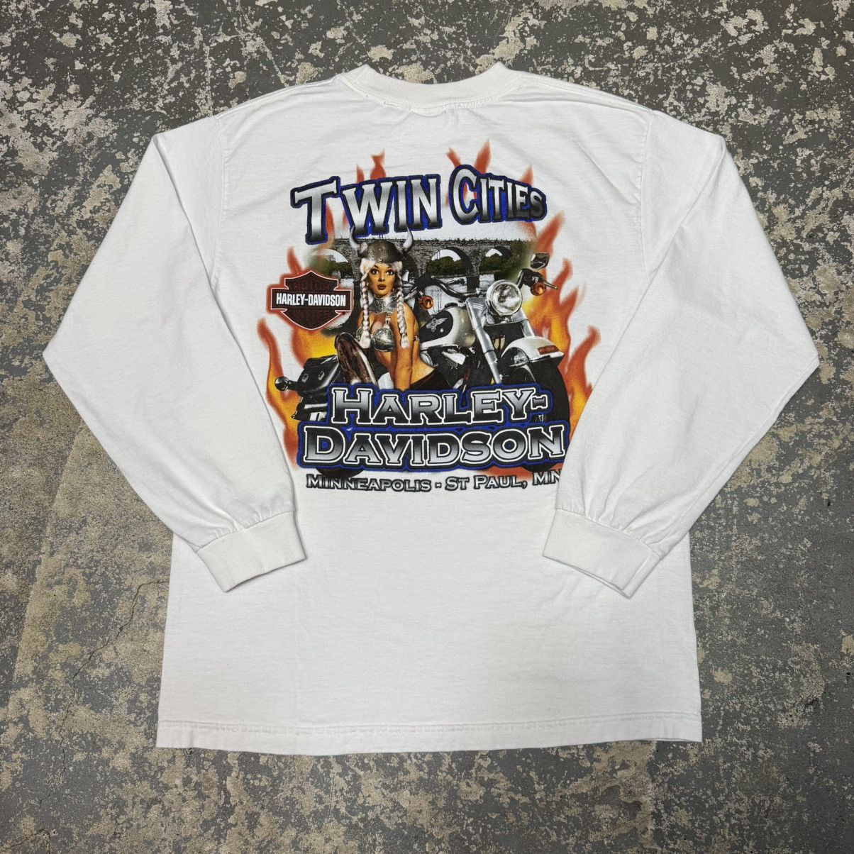 Vintage Vintage Harley Davidson Screw It Lets Ride Twin Cities Long Size US M / EU 48-50 / 2 - 1 Thumbnail