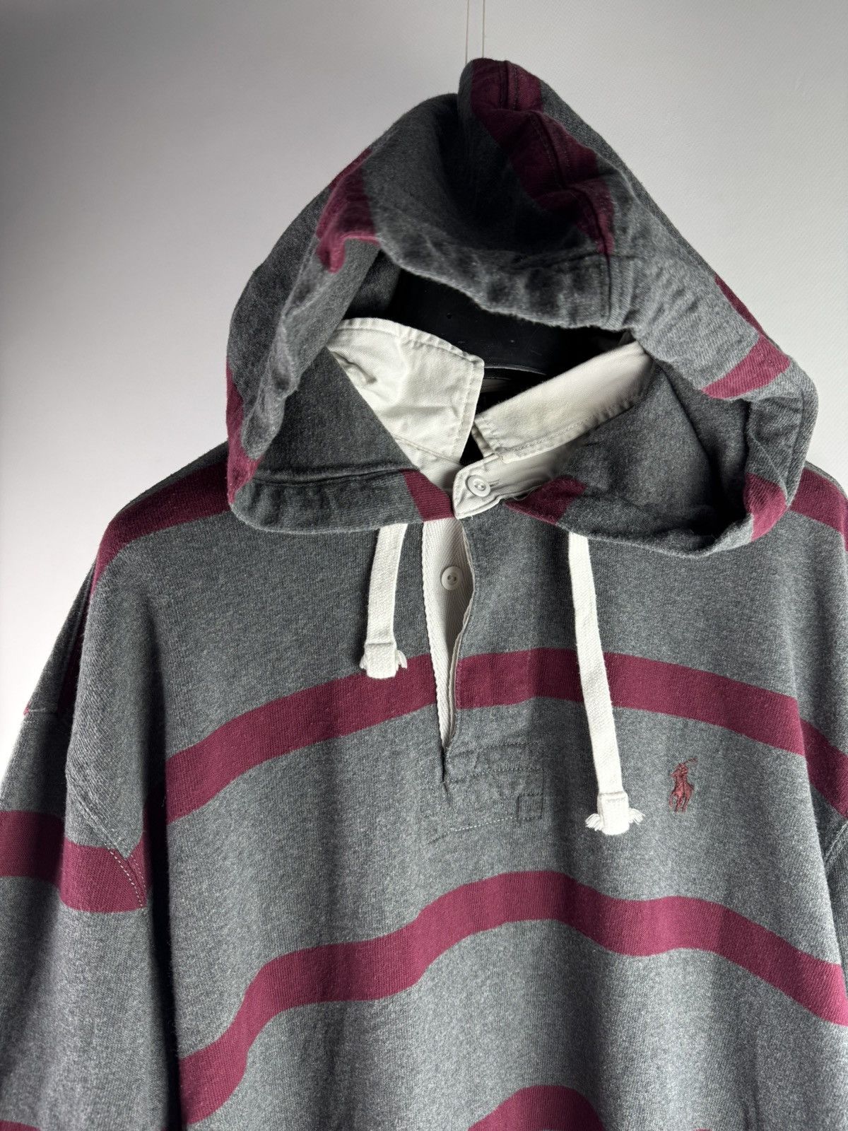 Polo Ralph Lauren Vintage 90s Polo Ralph Lauren Striped Hoodie Long Sleeve Size US XL / EU 56 / 4 - 2 Thumbnail