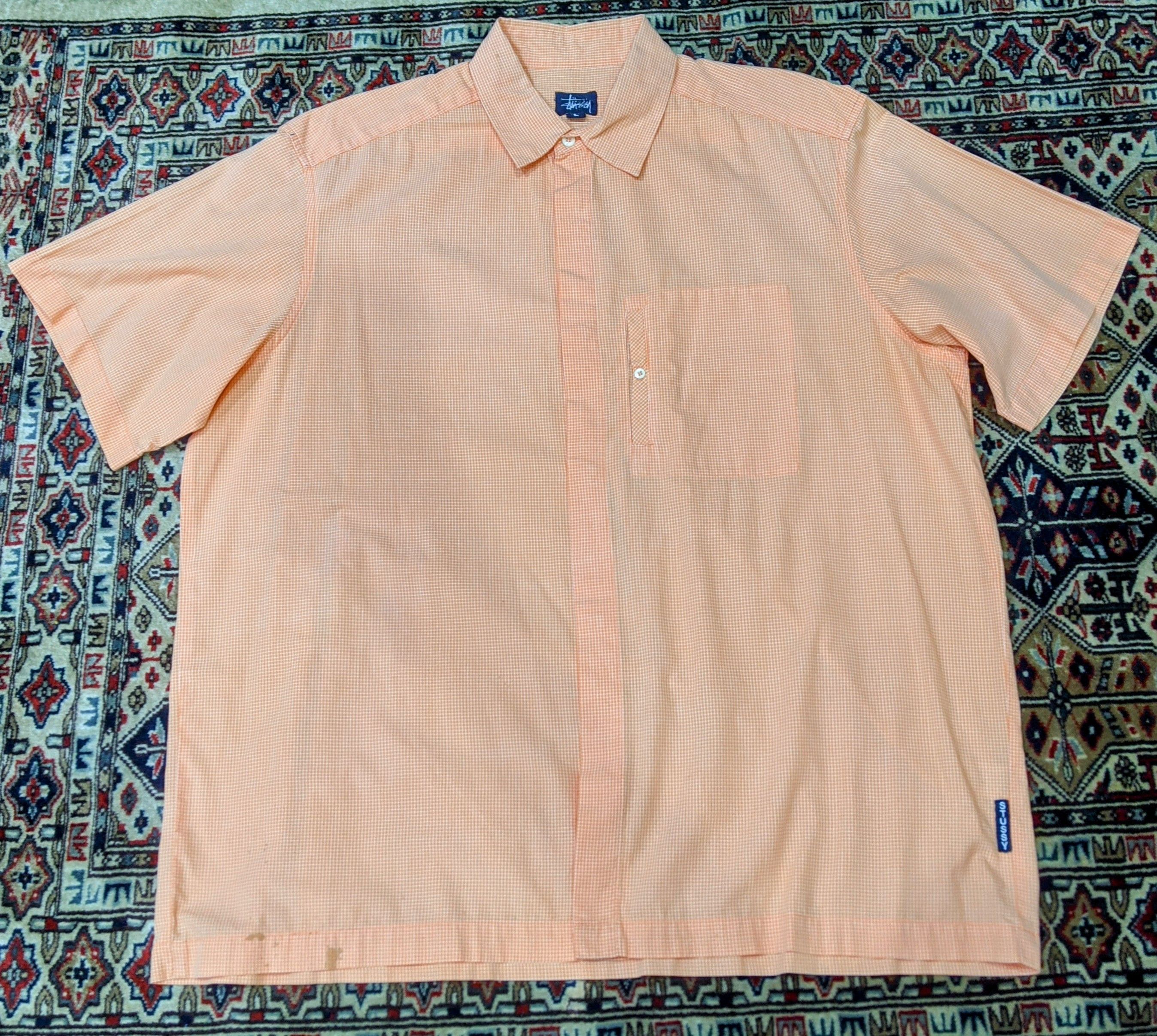 Stussy Stussy Made in USA Short Sleeve Shirt Men's L fits XL Size US L / EU 52-54 / 3 - 1 Thumbnail