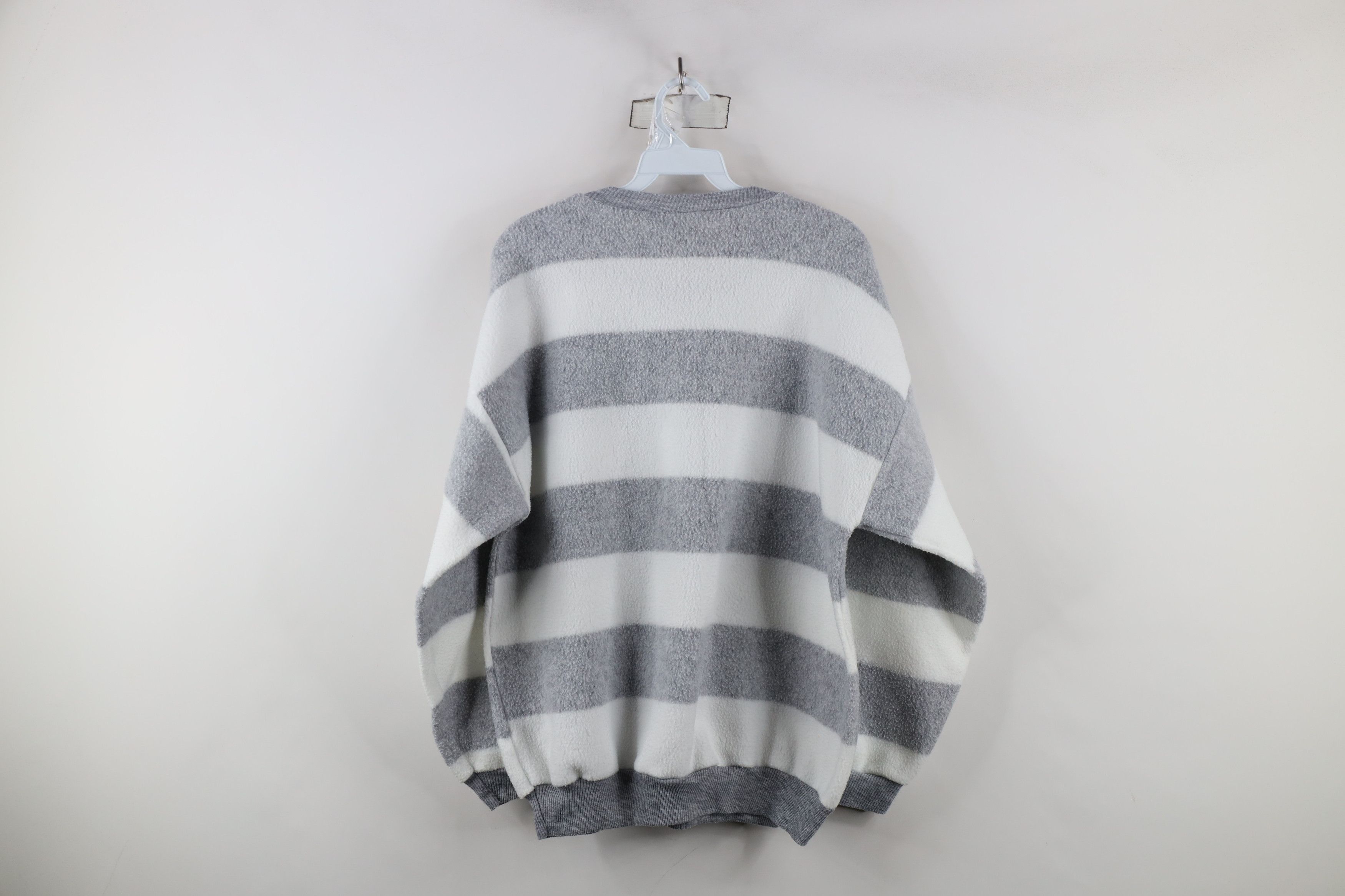 Vintage Vintage 90s Streetwear Block Fleece Crewneck Sweatshirt Size L / US 10 / IT 46 - 10 Thumbnail