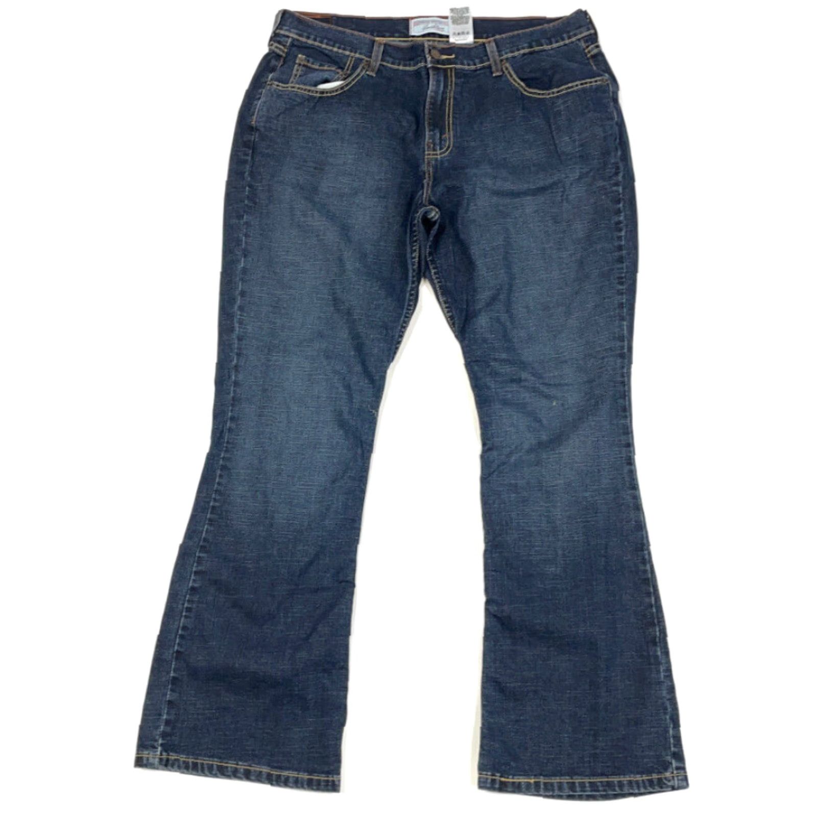 Levi's Levi's 550 Jeans Bootcut Dark Blue Wash Misses 14 Cotton Stretch Y2K Size 36" / US 14 / IT 50 - 2 Thumbnail