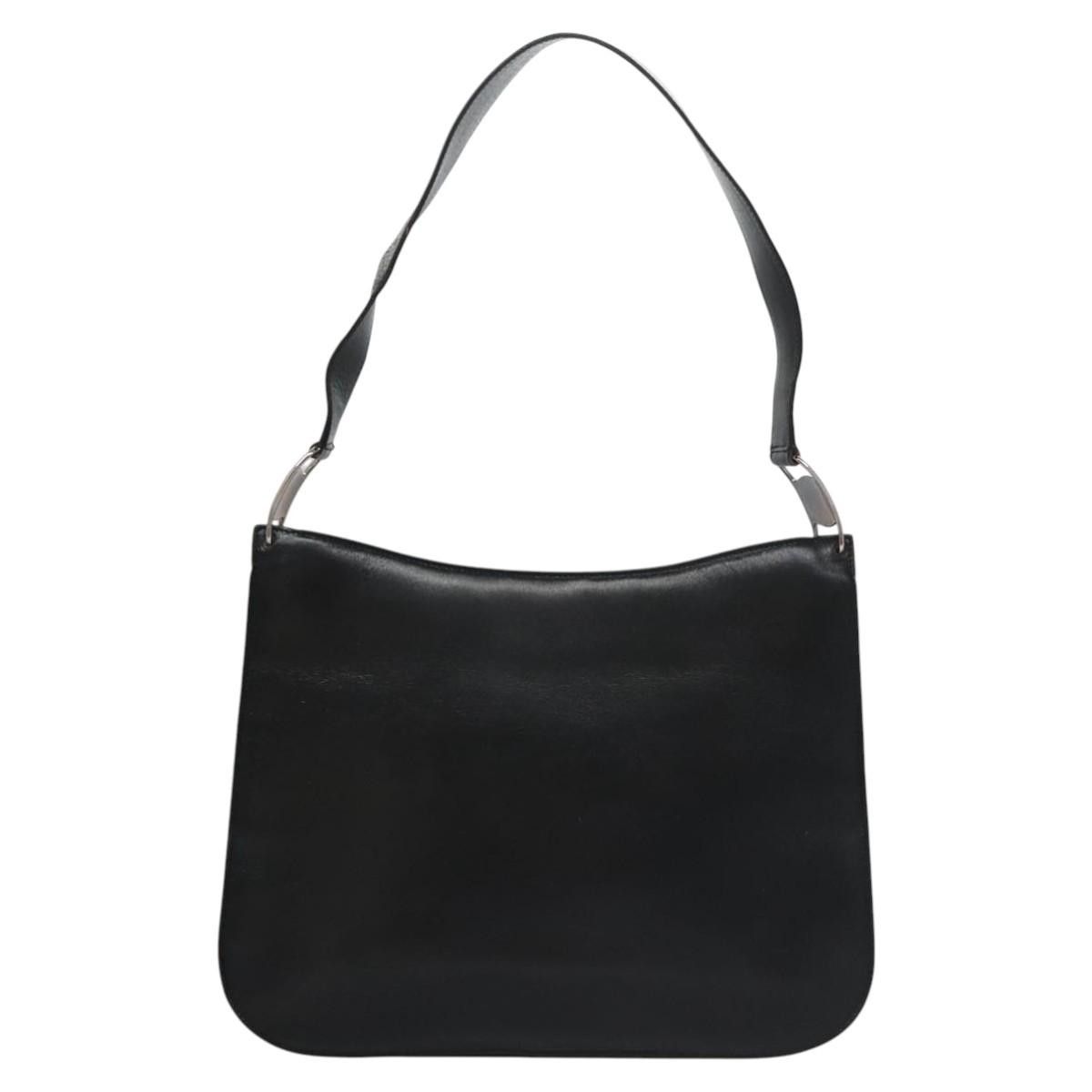 Salvatore Ferragamo Black Leather Shoulder Bag (Pre-Owned) Size ONE SIZE - 1 Thumbnail