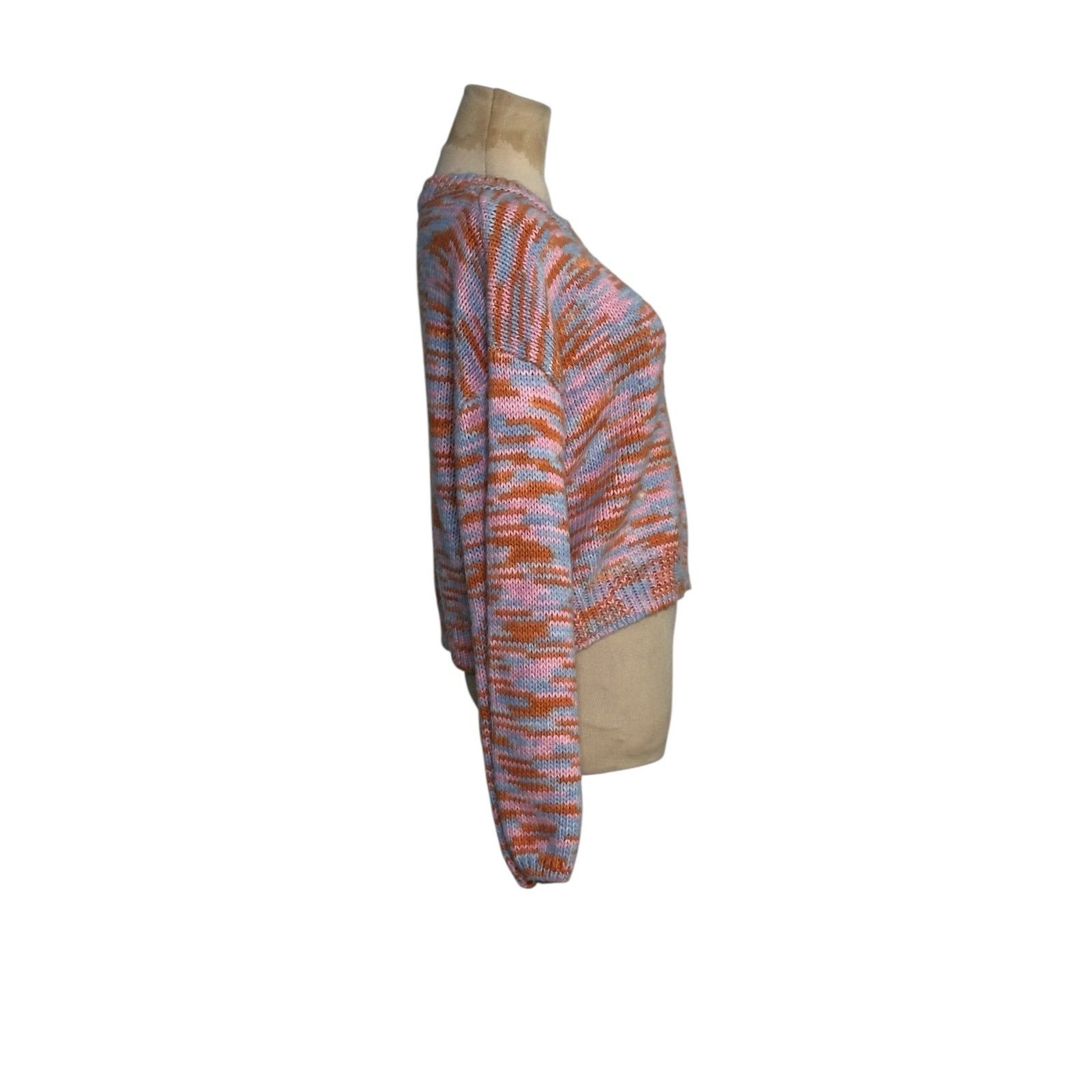Shein Shein pink blue orange stripes sweater size Small Size XS / US 0-2 / IT 36-38 - 12 Thumbnail