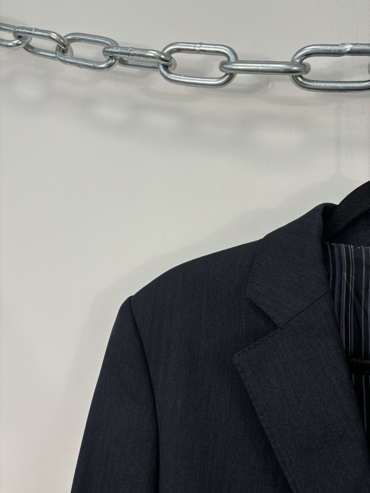 SCABAL Scabal Savile Row MTM Gray Formal 130s Wool Blazer Jacket Size 48R - 7 Thumbnail