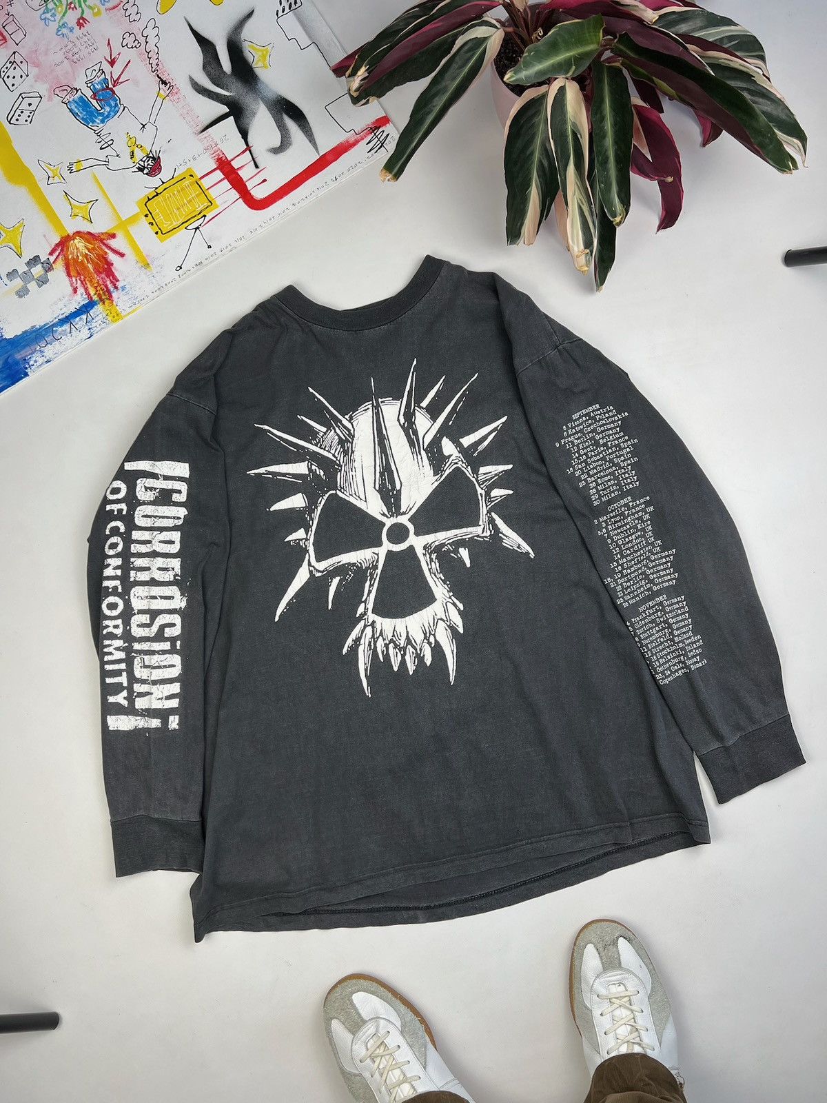 image of Band Tees x Giant Corrosion Of Conformity Us Tour Vintage Shirt XL in Black, Men's
