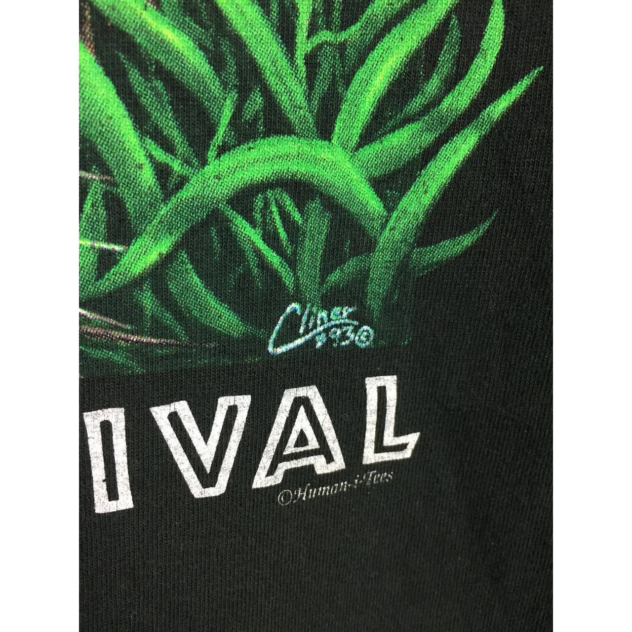 Vintage Vtg 90s Eye On Survival Tiger Wildlife Animal Longsleeve Tee Size US L / EU 52-54 / 3 - 4 Thumbnail