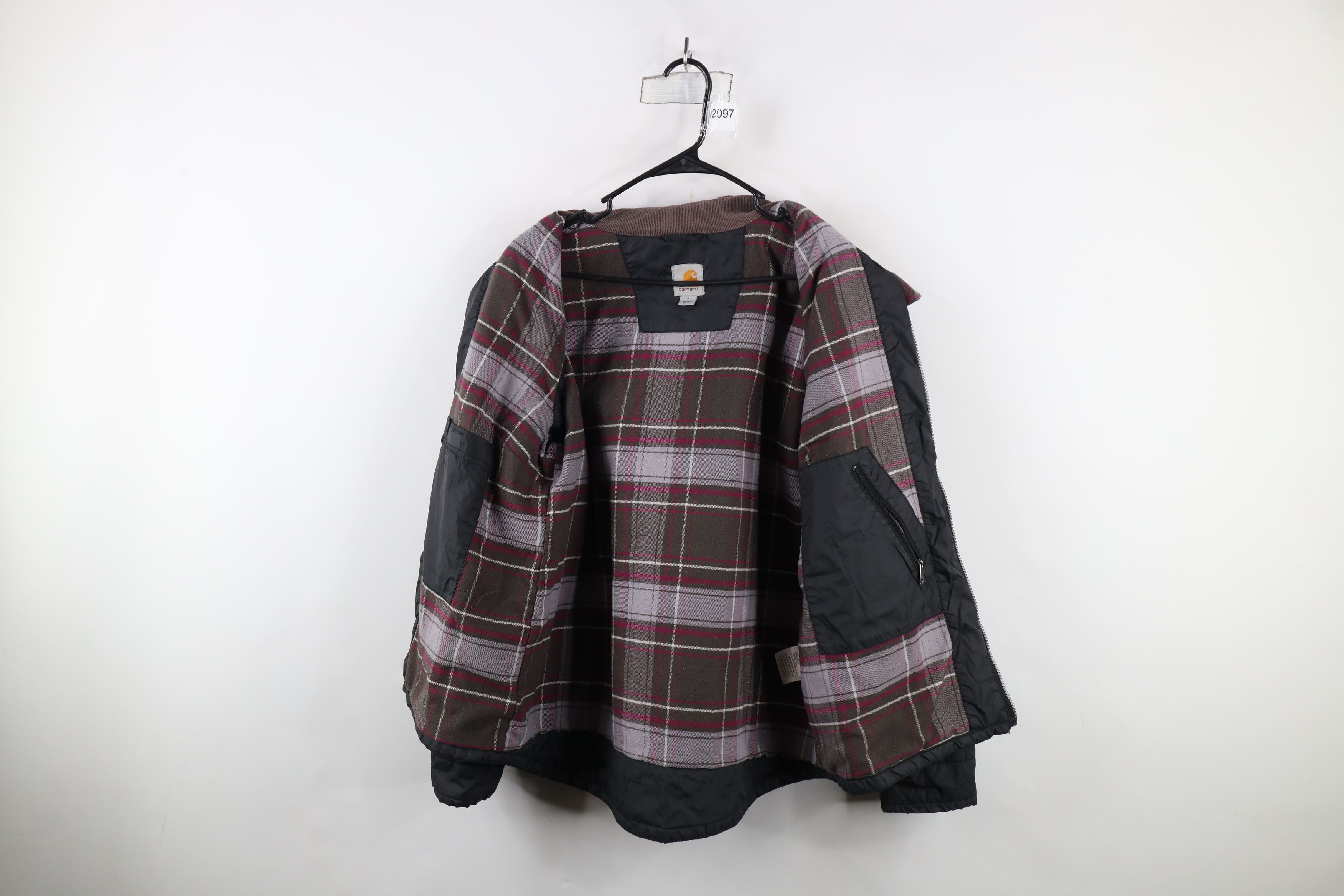 Carhartt × Vintage Vintage Y2K Carhartt Flannel Lined Quilted Puffer Jacket Size L / US 10 / IT 46 - 8 Thumbnail