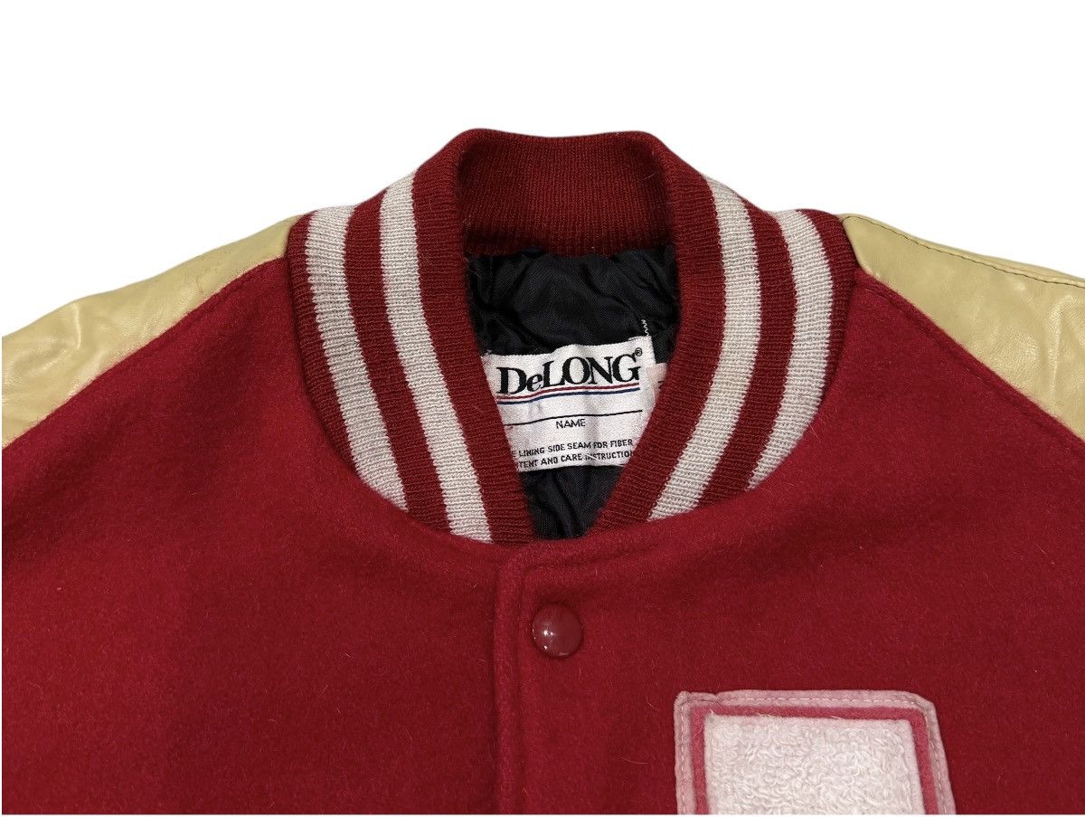 Delong Vintage 90s Delong Marching Band Wool Leather Varsity Jacket Size US M / EU 48-50 / 2 - 10 Thumbnail