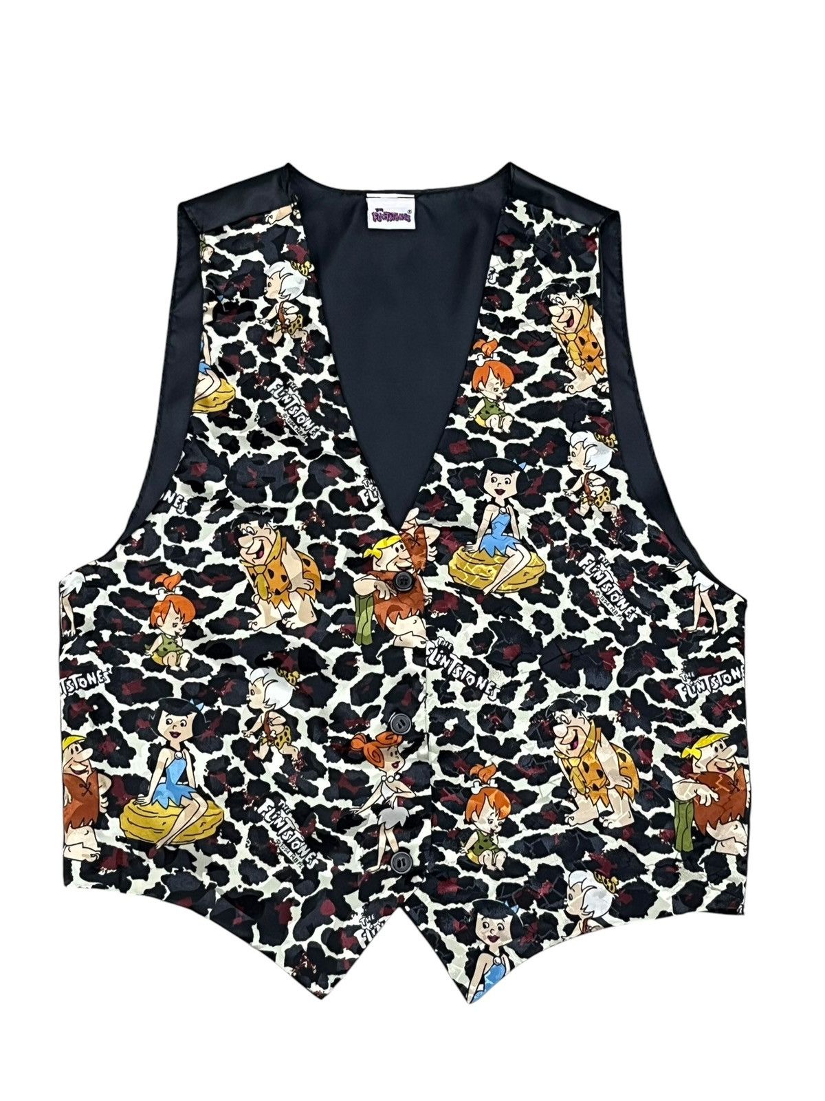Cartoon Network Vintage 1994 Flintstones Leopard Print Cartoon Vest Size US XS / EU 42 / 0 - 1 Thumbnail